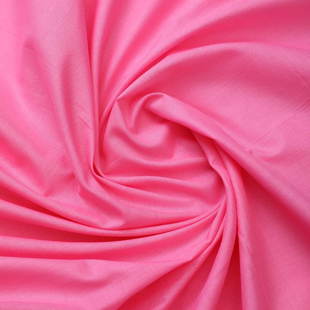 Pink Color Mill Dyed Cotton Cambric Fabric