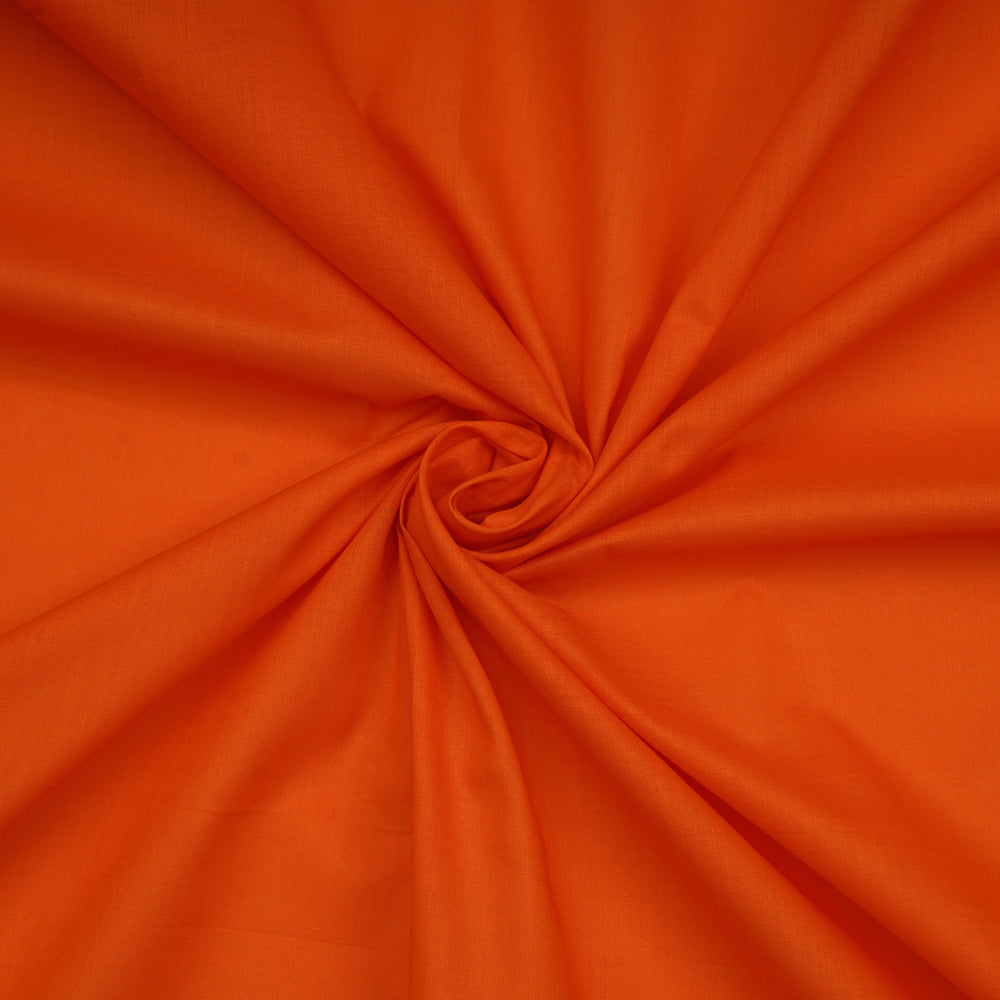 Orange Color Cotton Cambric Fabric