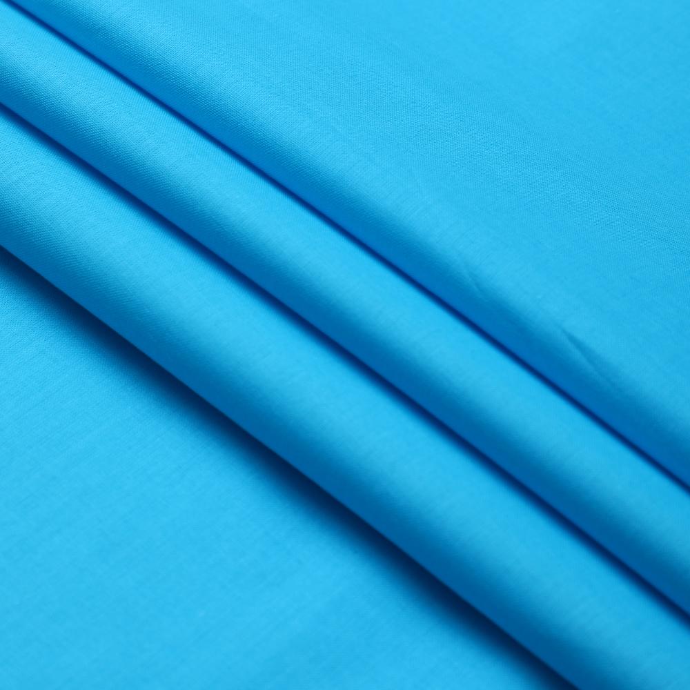 Light Blue Color Mill Dyed Cotton Cambric Fabric