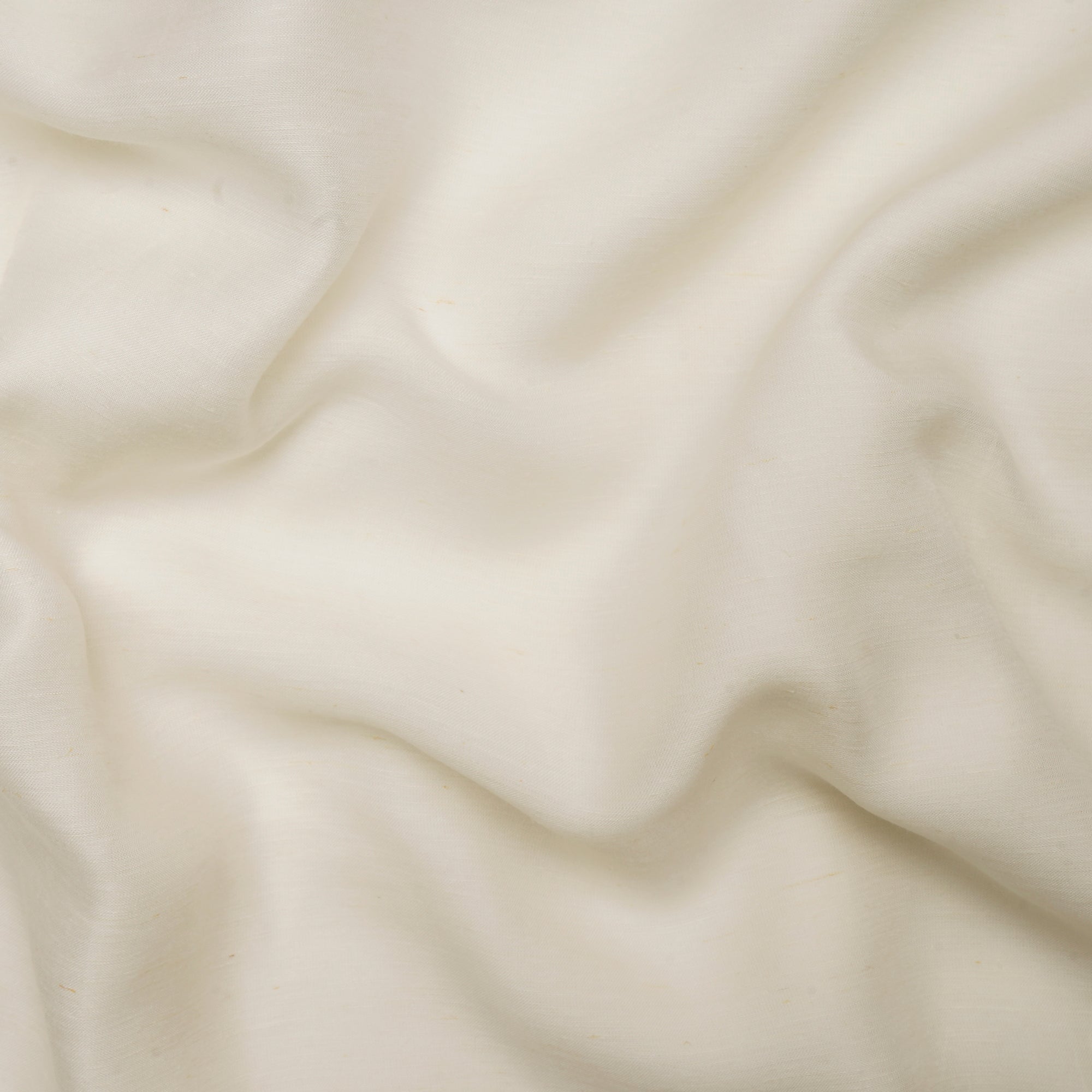 White Plain Dyeable Bemberg Linen Satin Fabric