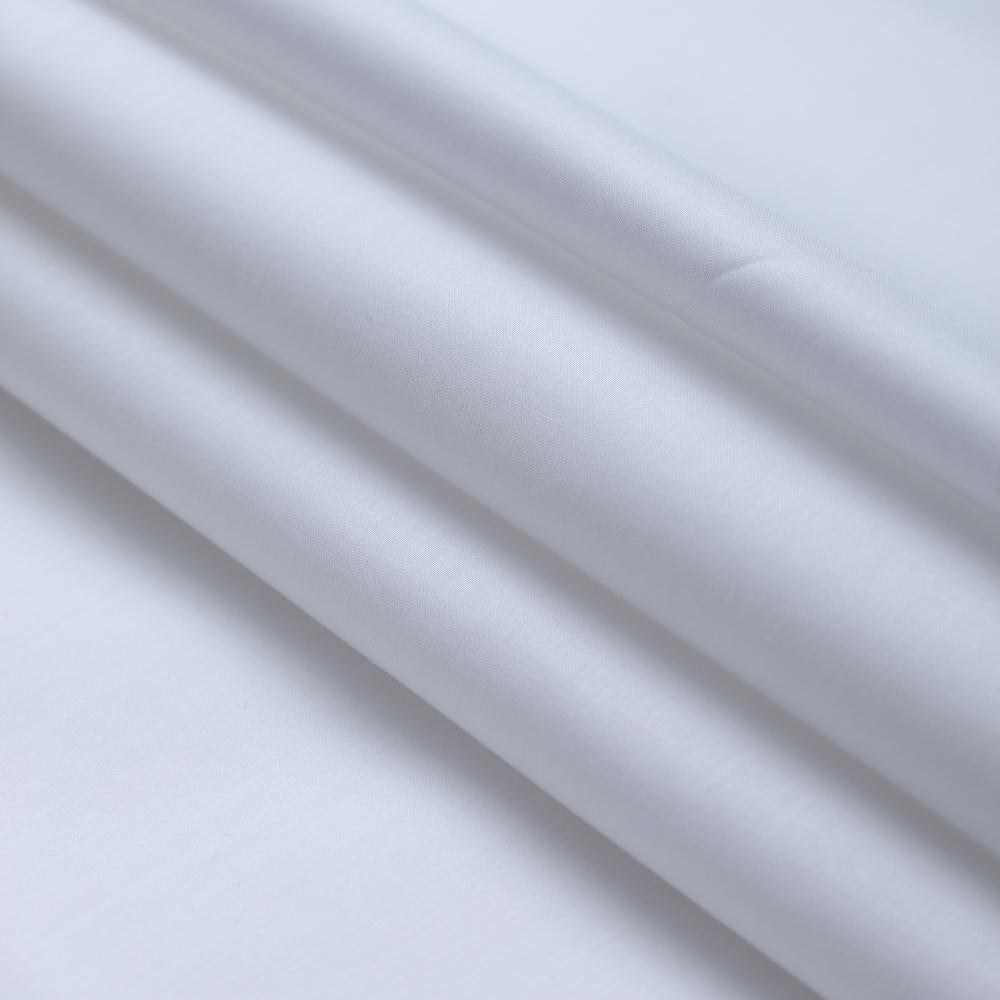 White Color Cotton Poplin Dyeable Fabric