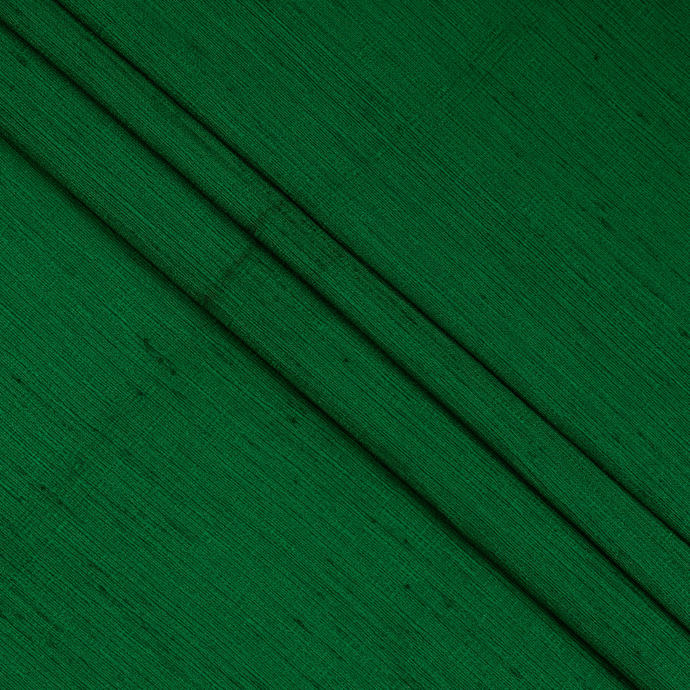 Green Color Polyester Dupion Fabric