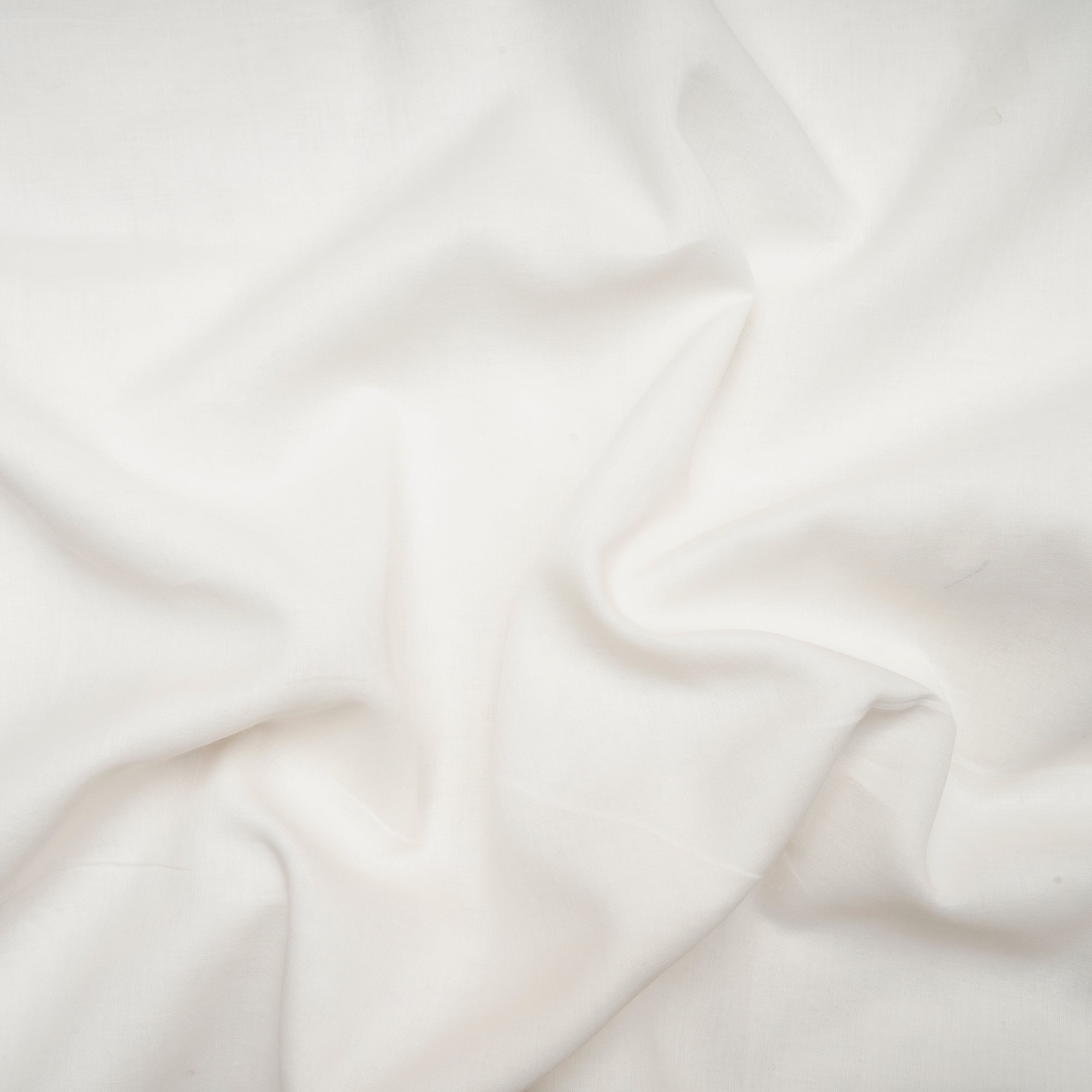 White Color 80's Cotton Voile Fabric