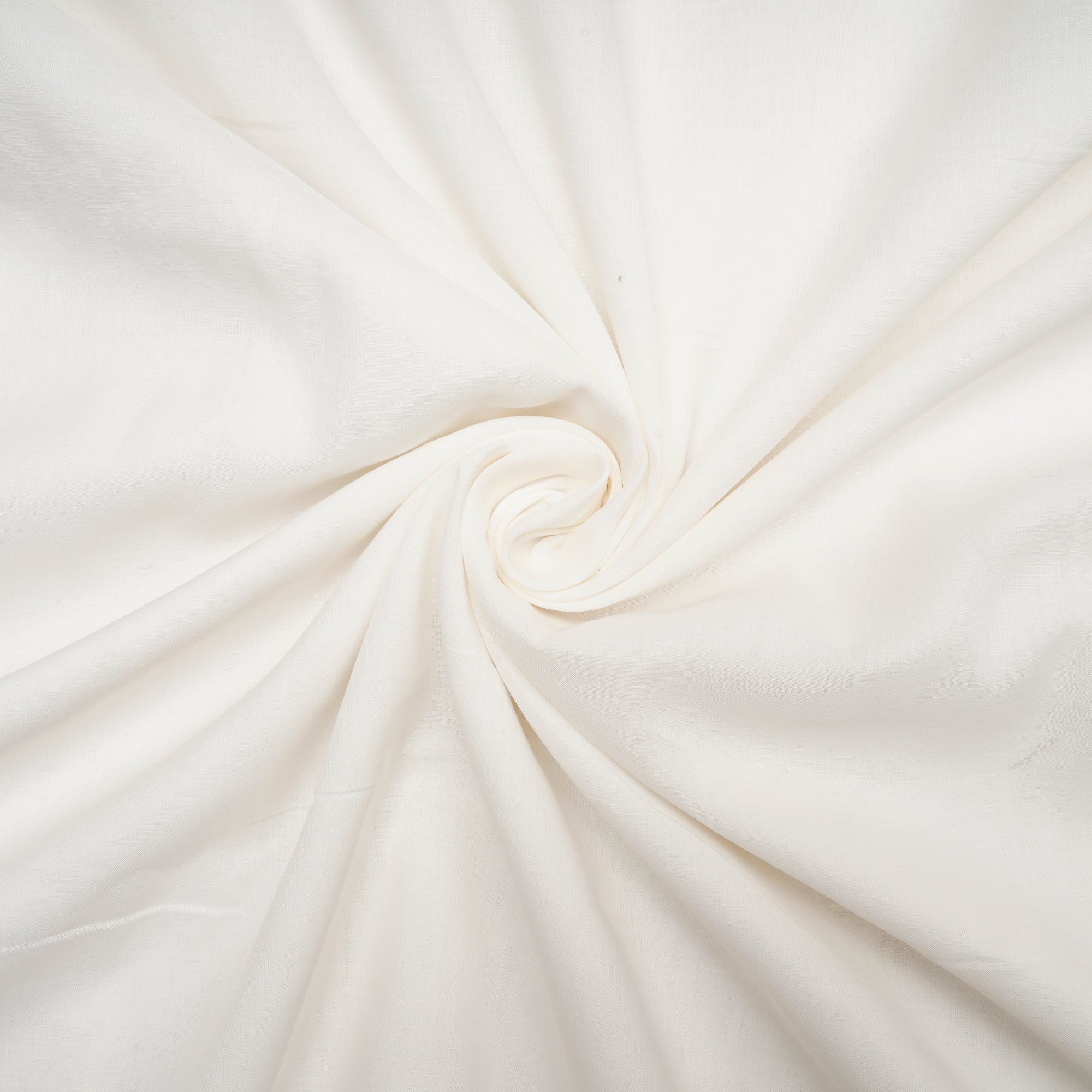 White Color 80's Cotton Voile Fabric