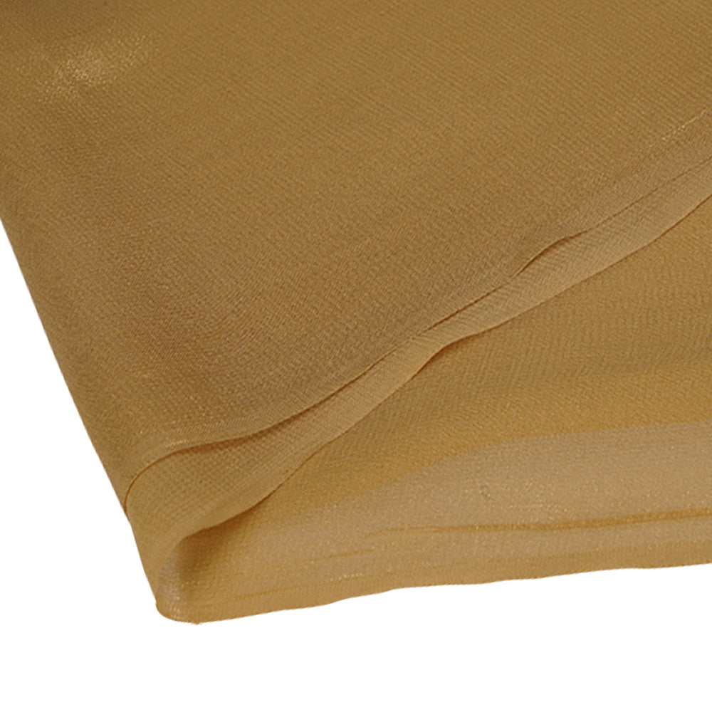 Golden Color Viscose Foil Georgette Fabric