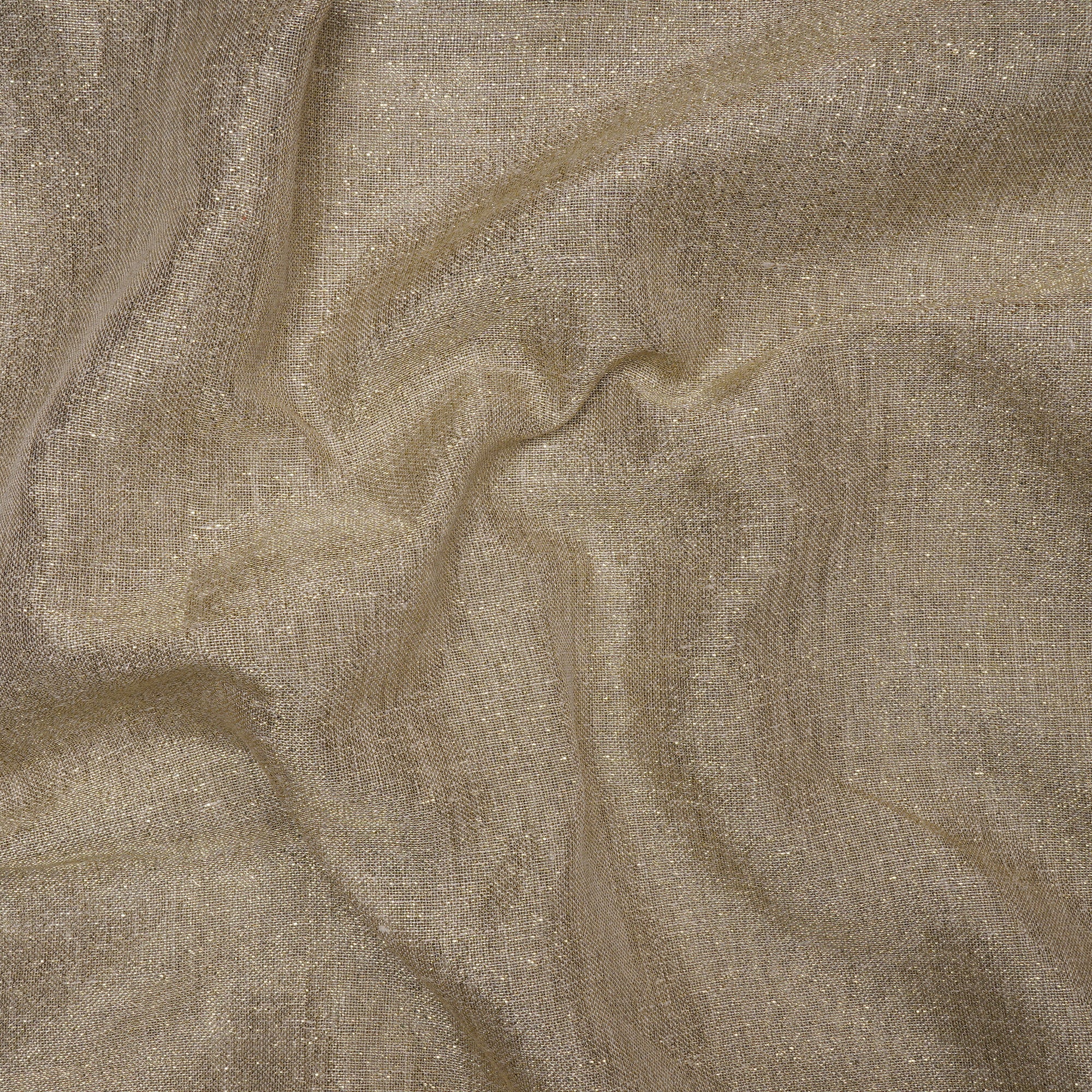 Natural Premium Metallic Linen Fabric