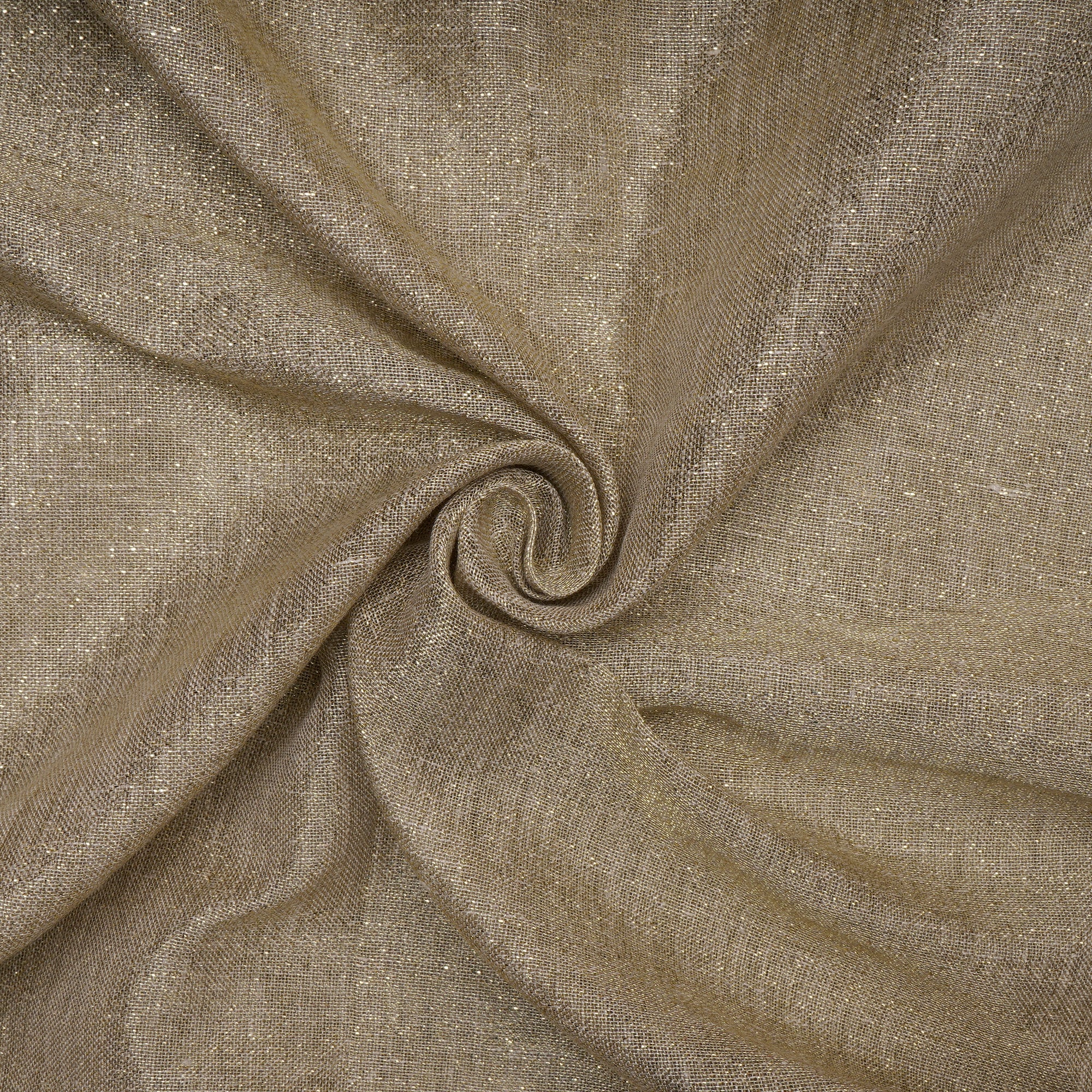 Natural Premium Metallic Linen Fabric