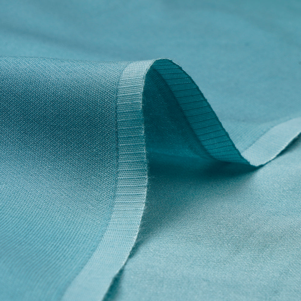 Teal Blue Plain Modal Fabric