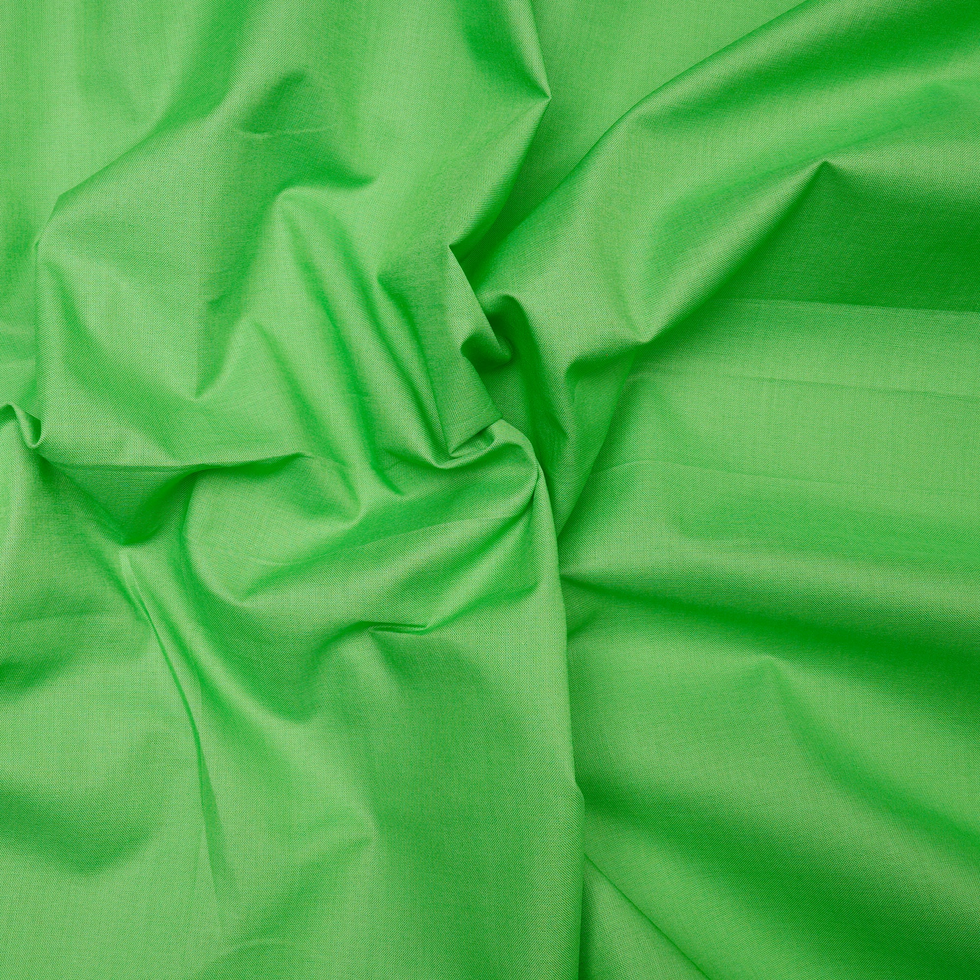 Lawn Green Color Mill Dyed Cotton Cambric Fabric