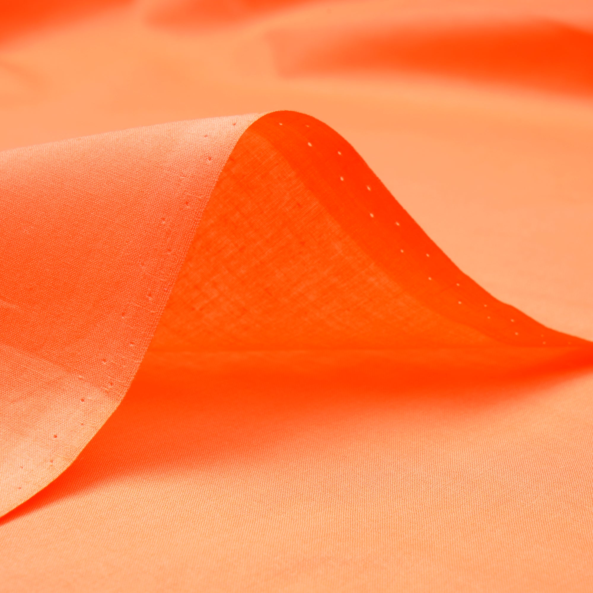 Orange Color Mill Dyed Cotton Cambric Fabric