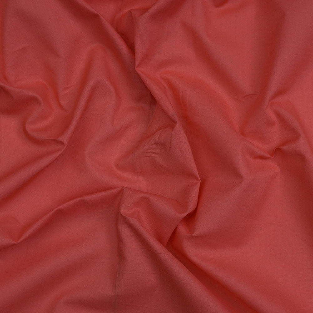 Salmon Color Mill Dyed Cotton Cambric Fabric