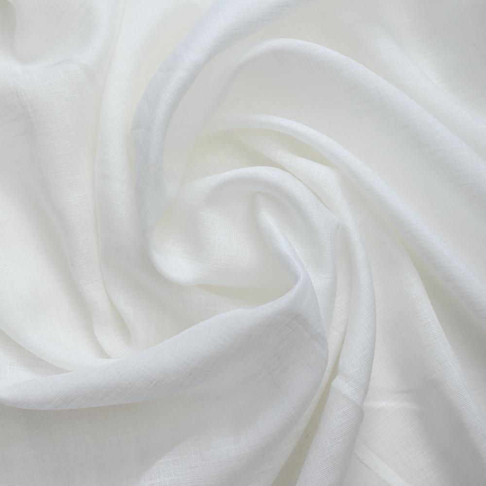 White Color Super Fine 100 Lee Linen Fabric