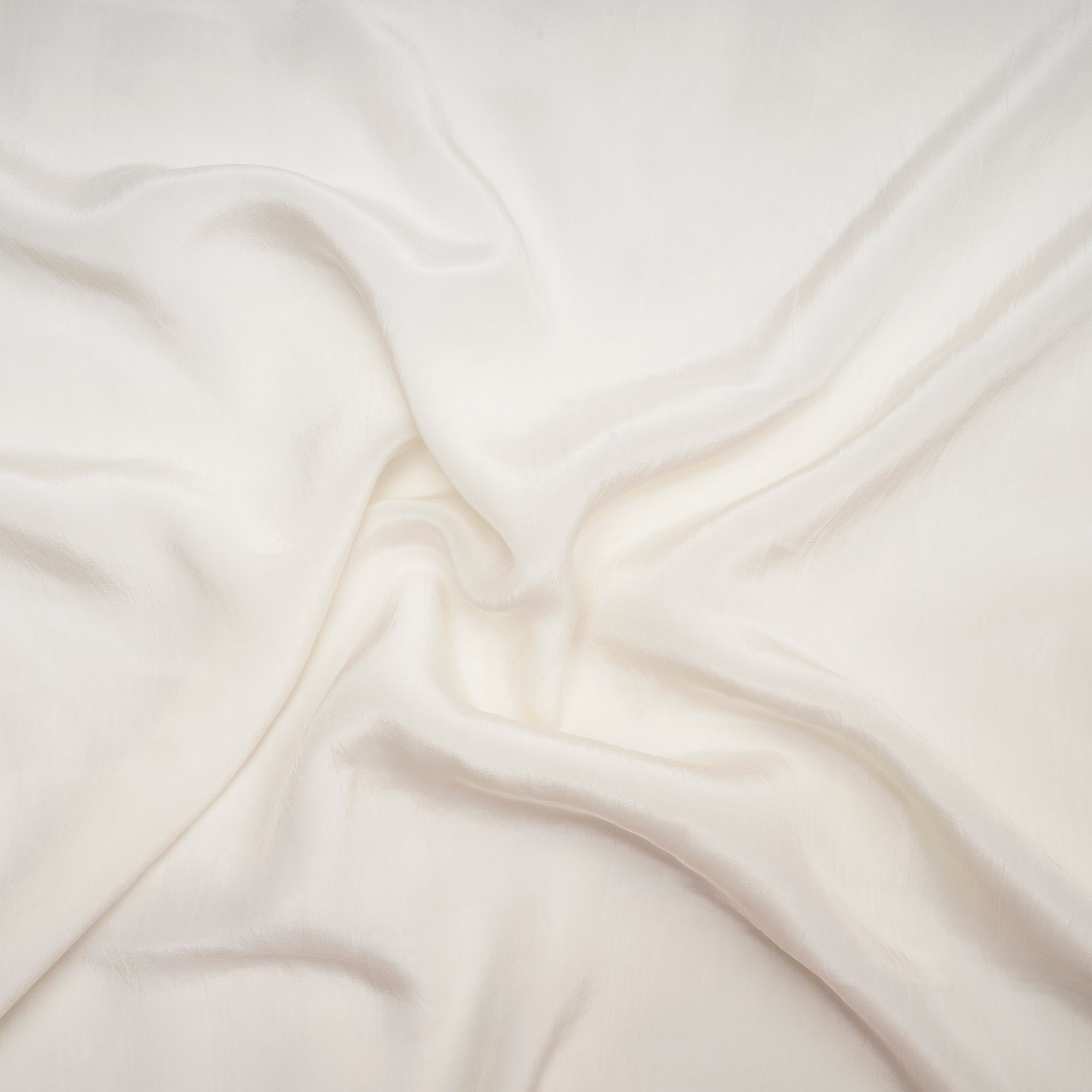 White Color Cupro Crepe Fabric
