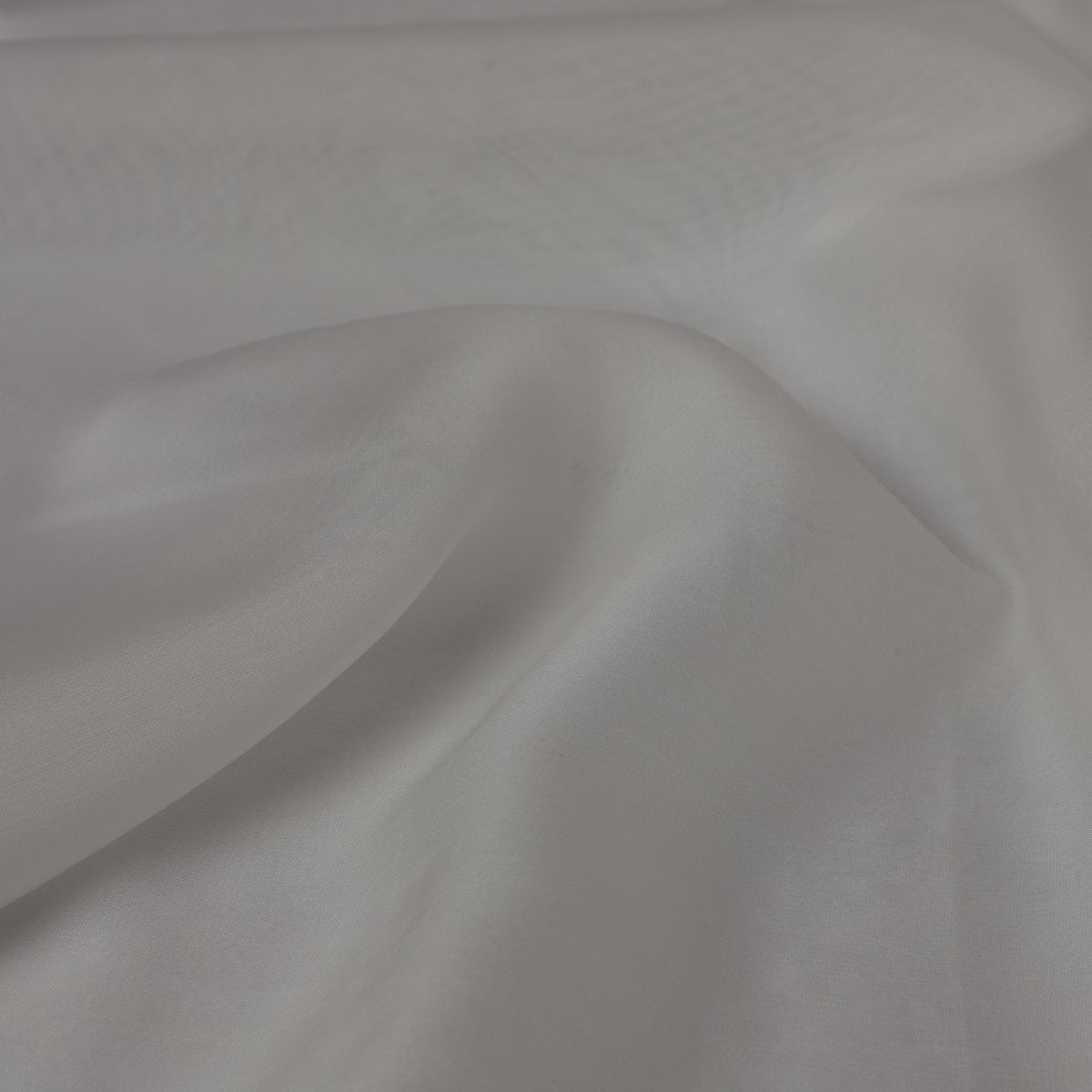 White Color Viscose Organza  Dyebale Fabric