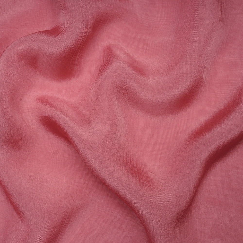 Light Pink Piece Dyed Viscose Organza Fabric