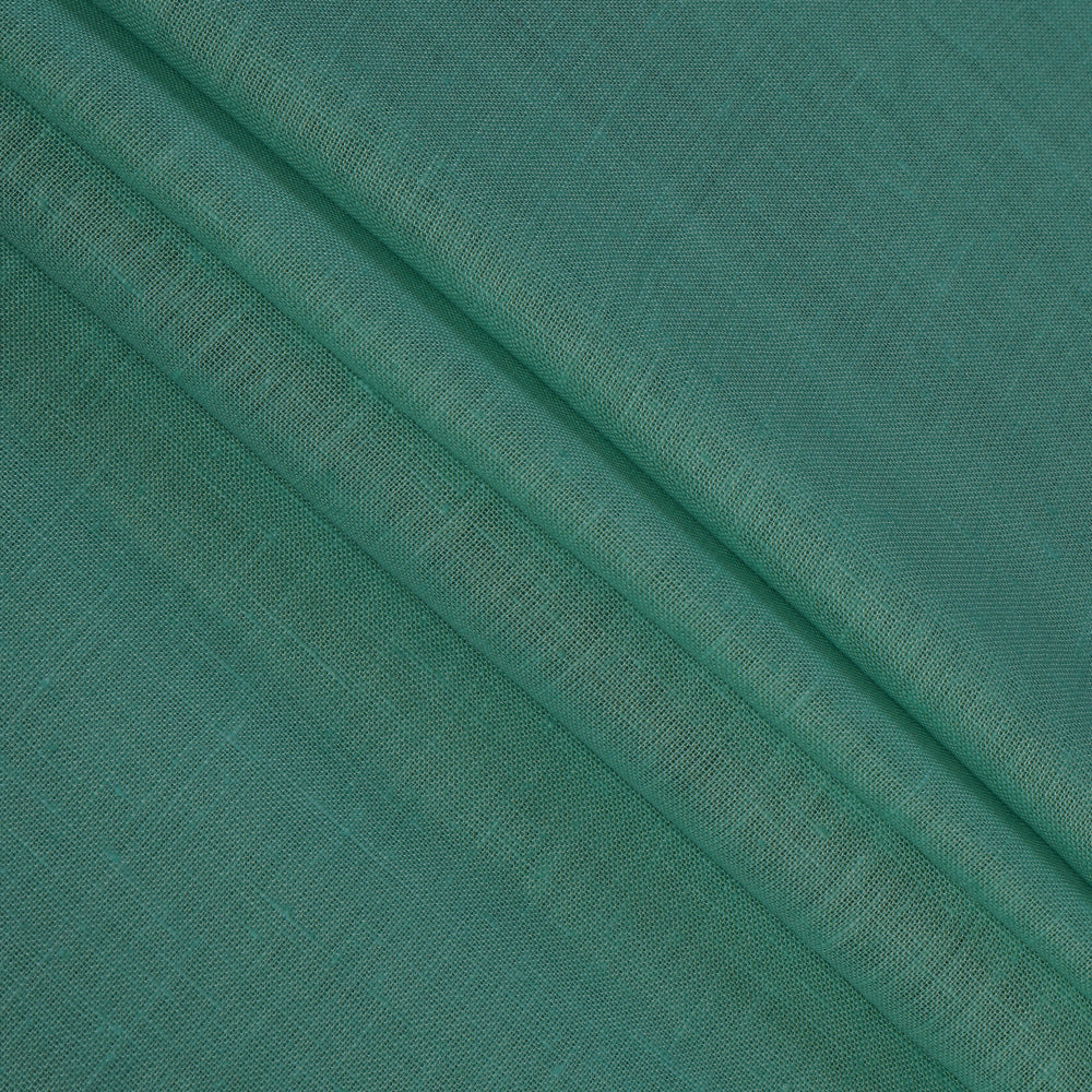 Green Color Piece Dyed Excel Linen Fabric