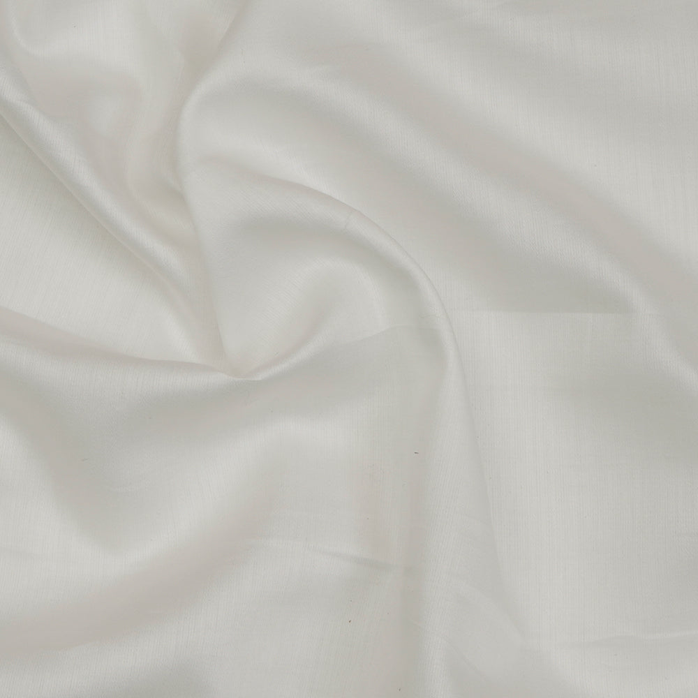 White Color Cotton Satin Dyeable Fabric