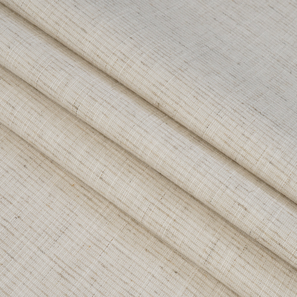 Off White Color Fancy Cotton Spandex Fabric