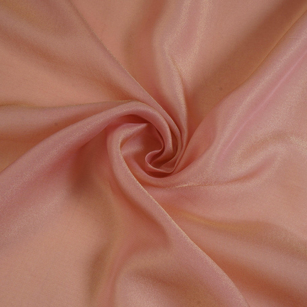 Pink Color Viscose Organza Tissue Fabric