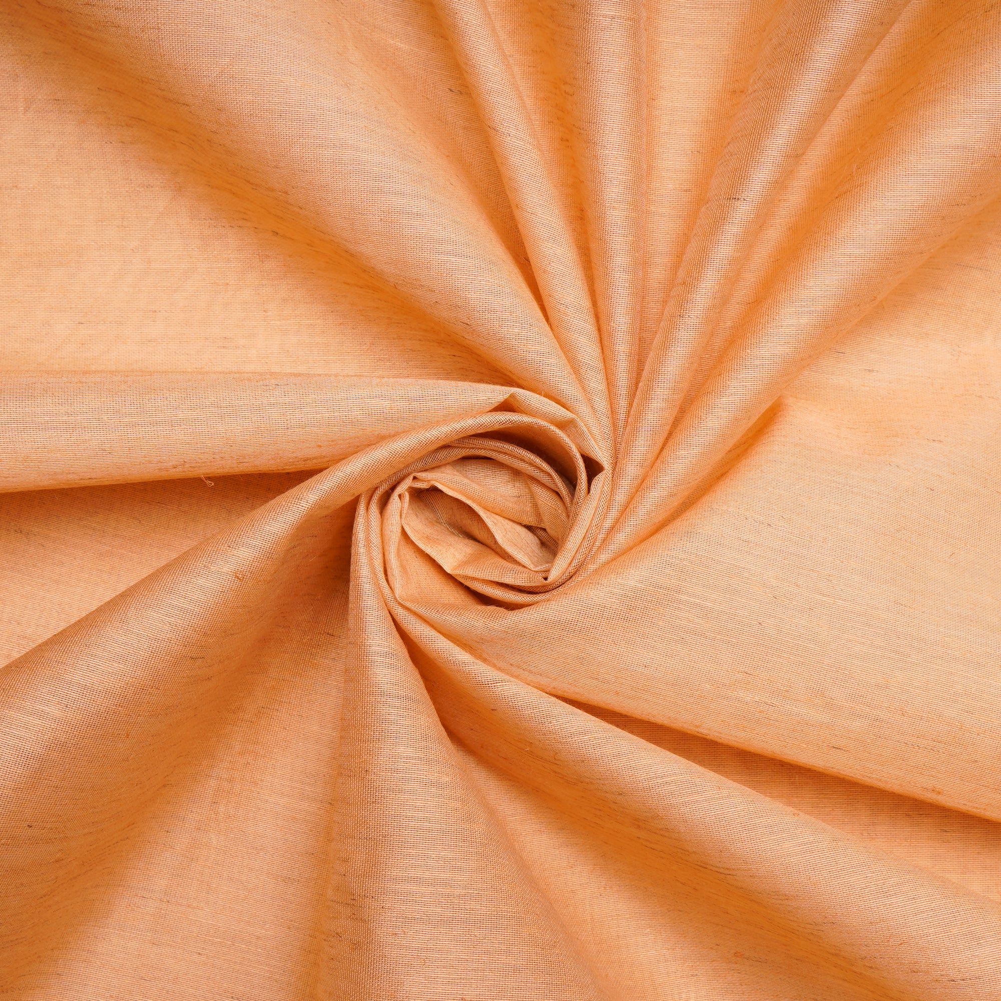 Market Melon Color Art Linen Tussar Fabric