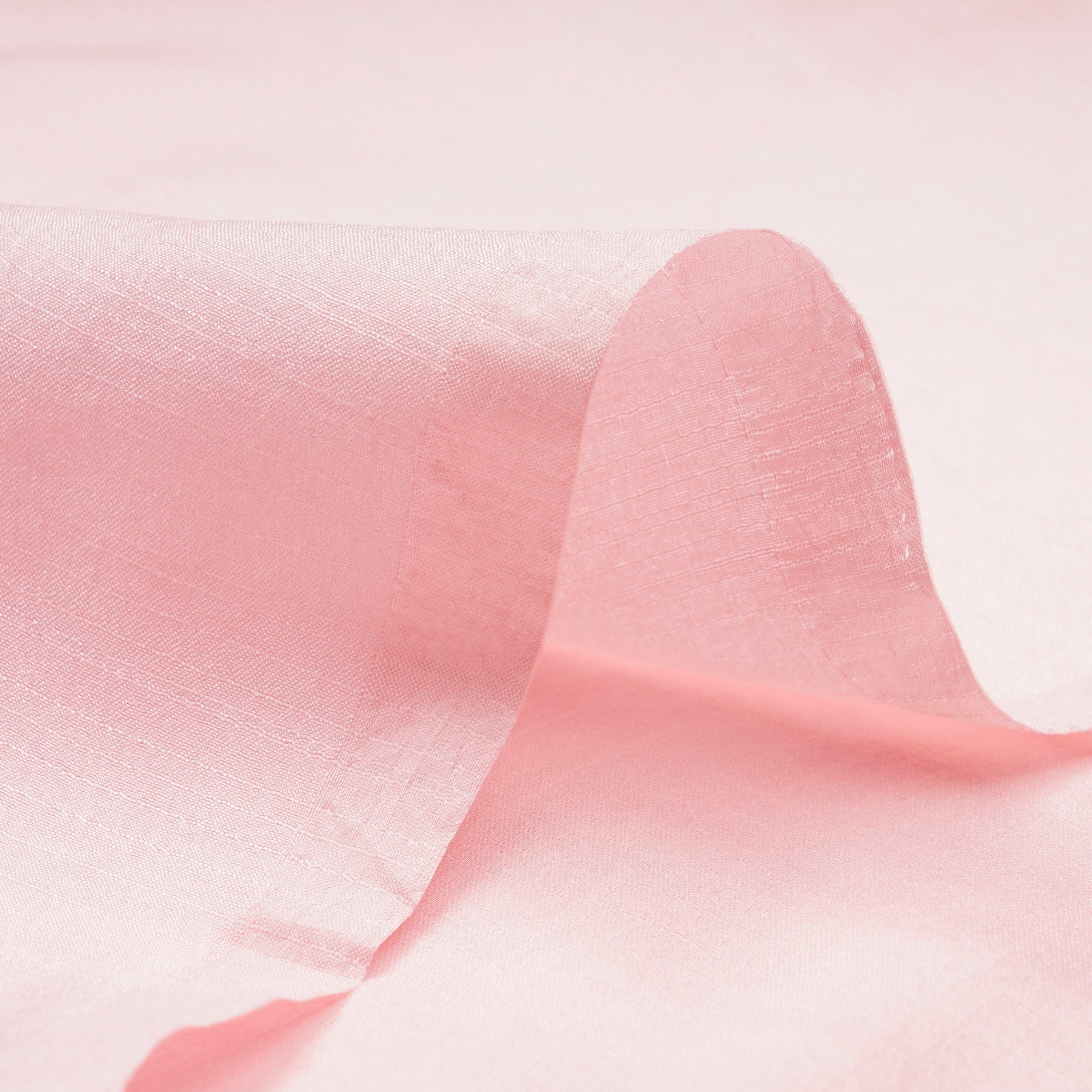 Pink Color Poly Tussar Fabric