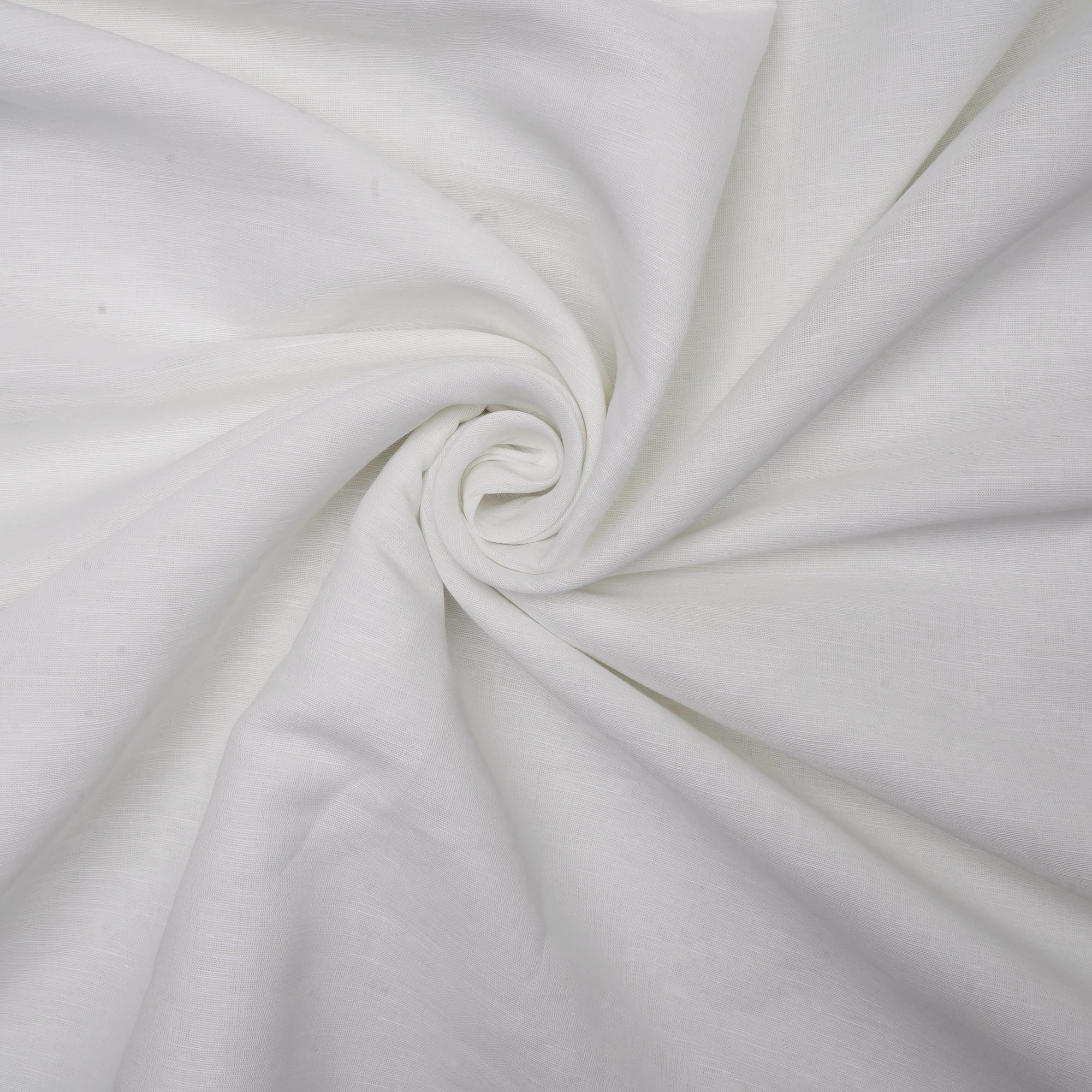 White Cotton Linen Dyeable Fabric
