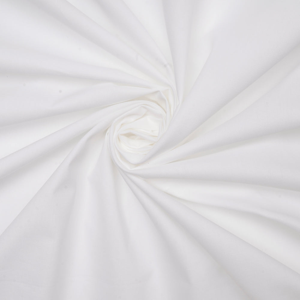 White Cotton Poplin Dyeable Fabric