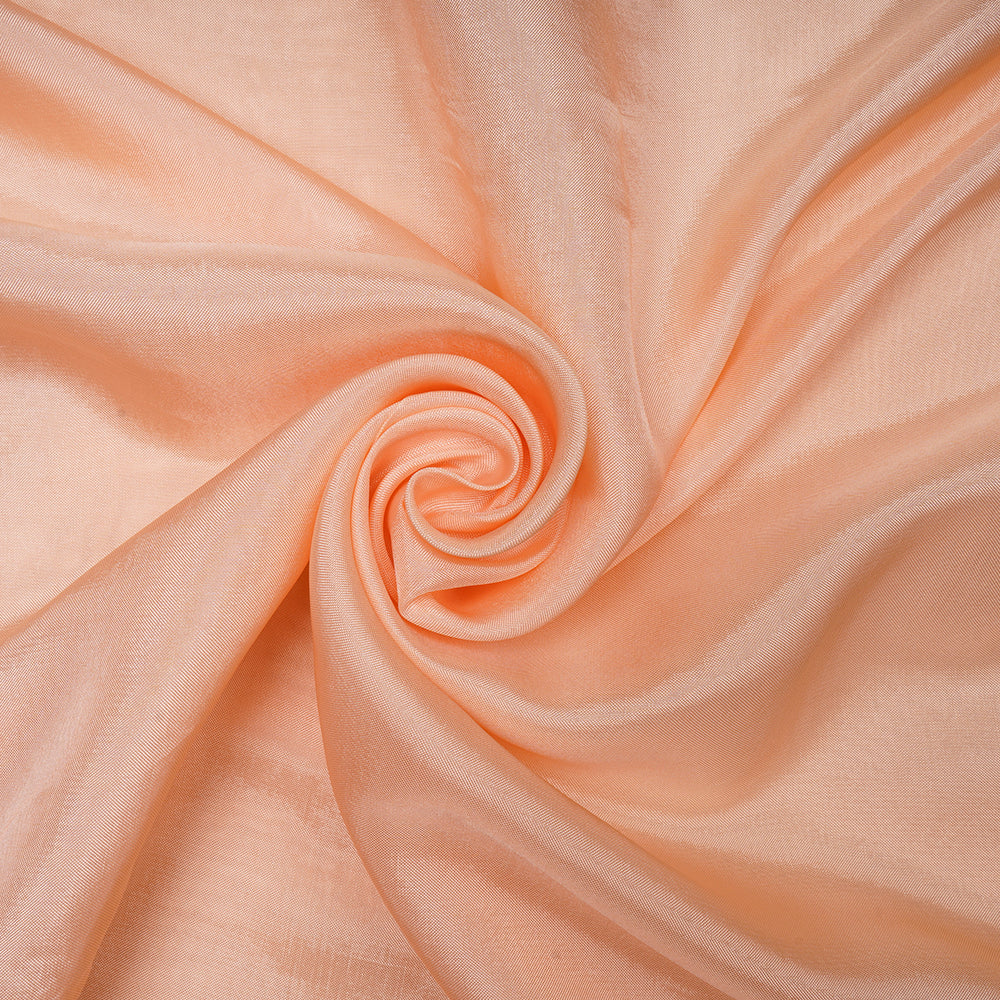 Peach Puff Color Piece Dyed Upada Fabric