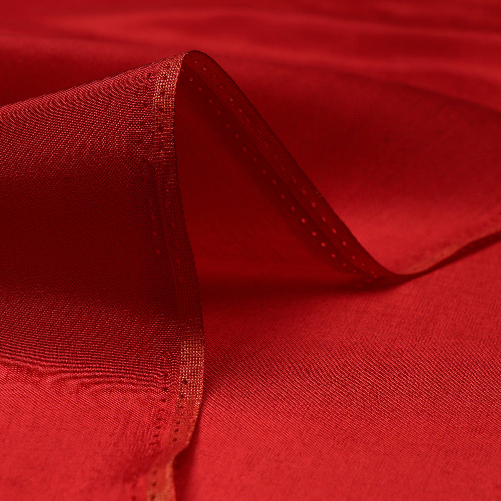 Red Color Piece Dyed Upada Fabric