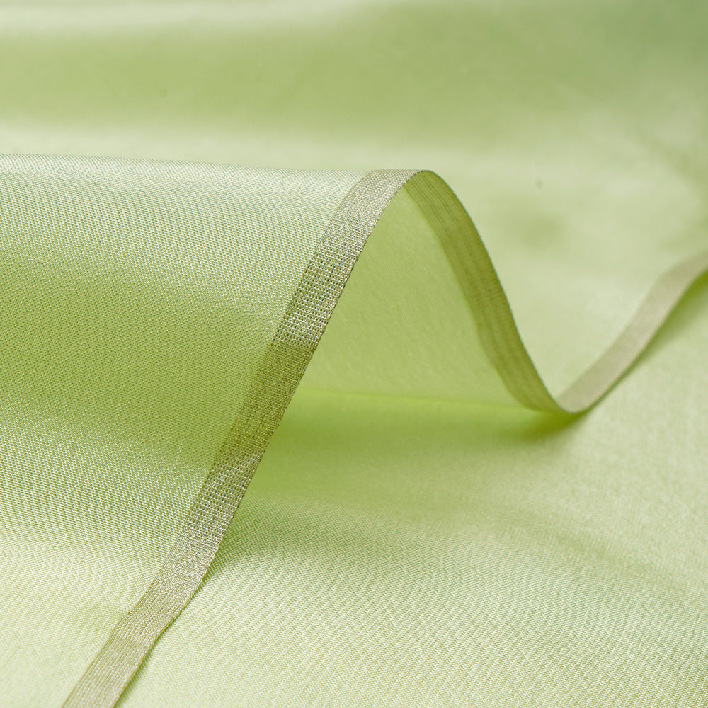 Green Color Piece Dyed Upada Fabric