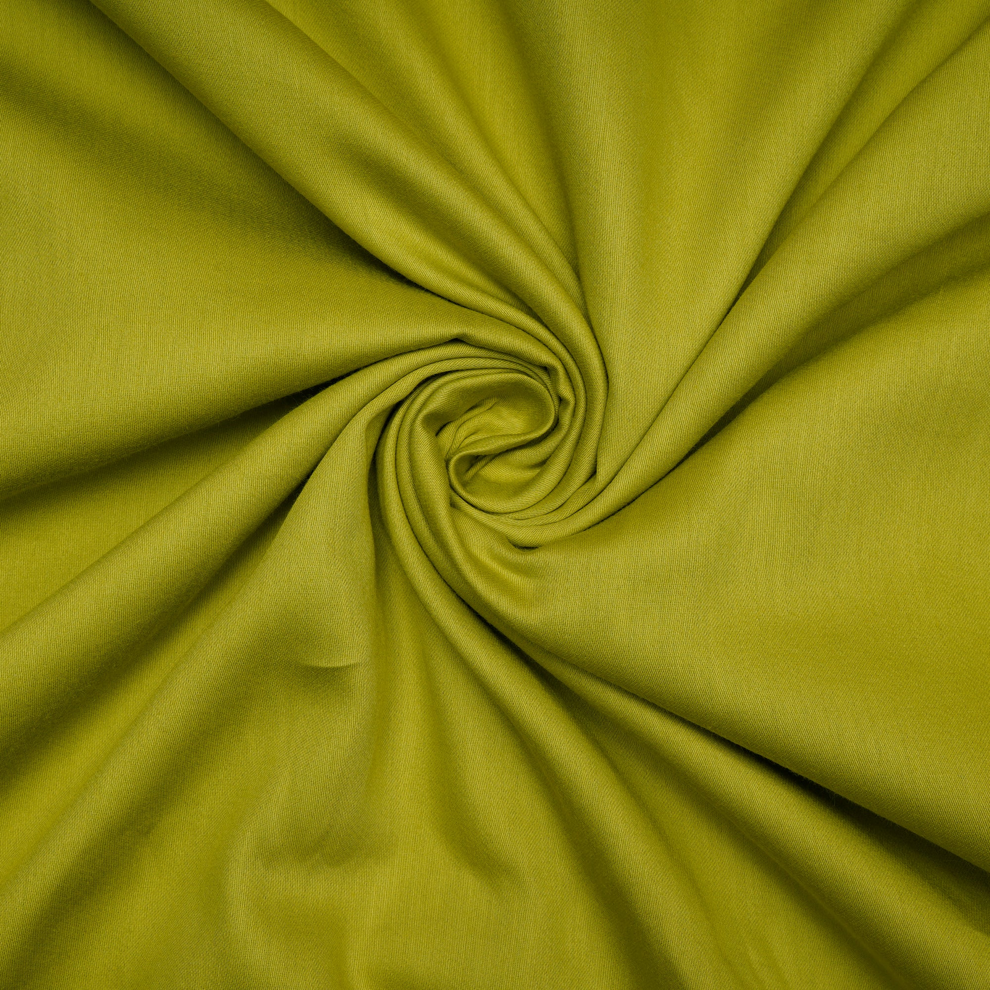 Lime Green Plain Cotton Satin Fabric