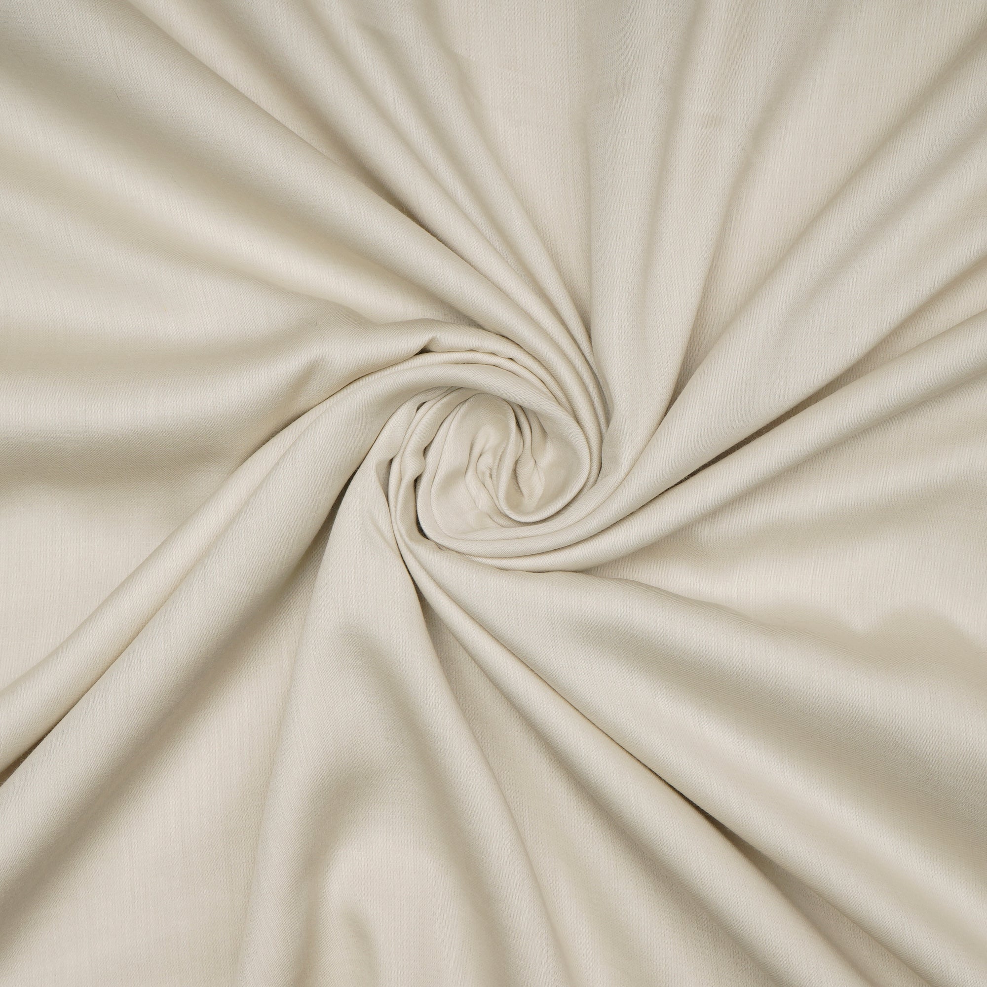 Off White 80's Plain Cotton Satin Fabric
