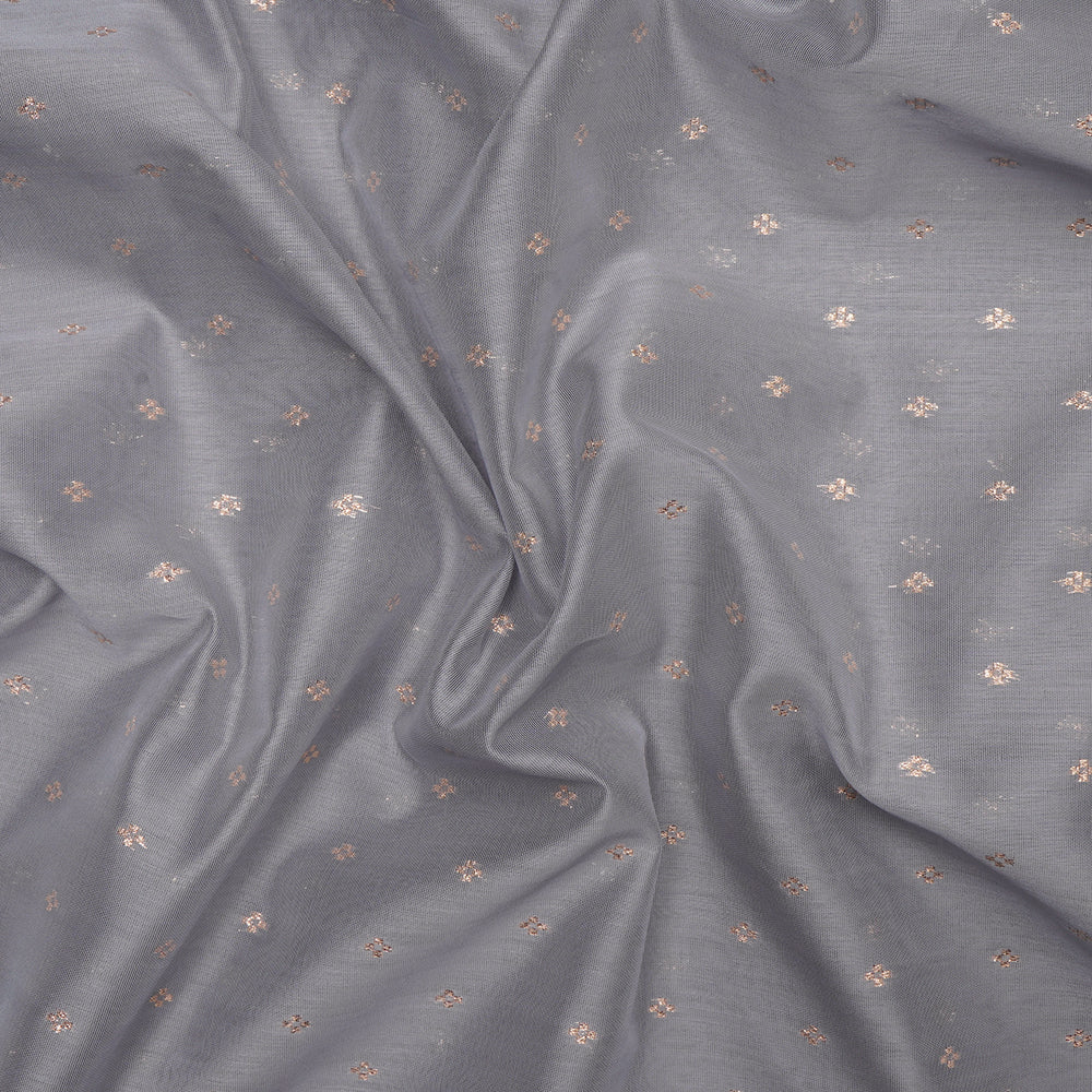 Ice Blue Color Poly Cotton Jacquard Fabric