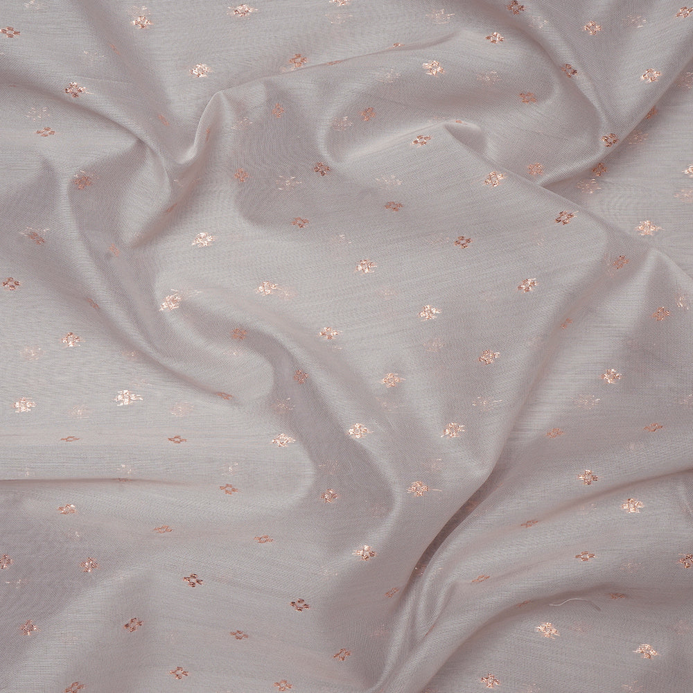 Grey Color Poly Cotton Jacquard Fabric