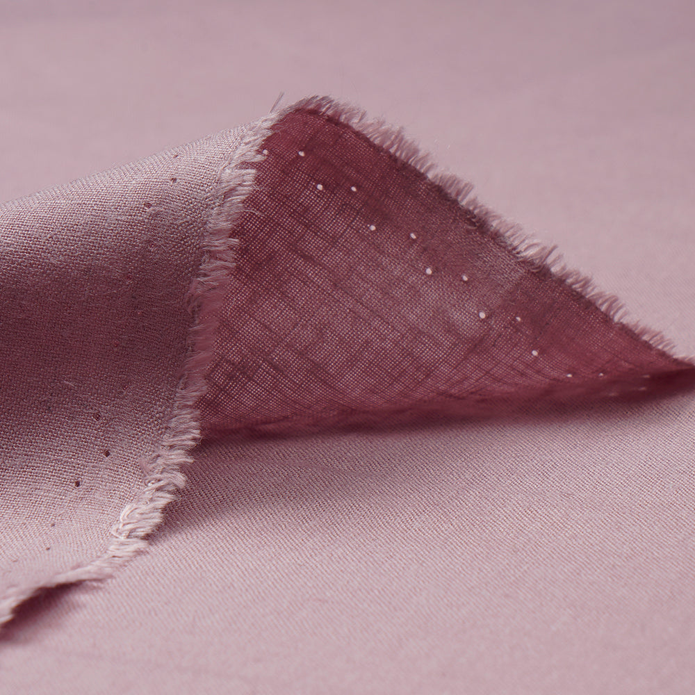 Blush Pink Plain Modal Linen Fabric
