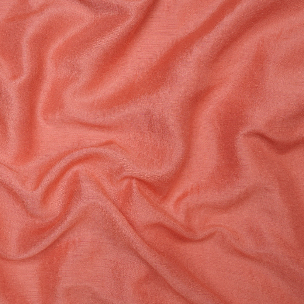 Peach Plain Premium Orra Satin Fabric