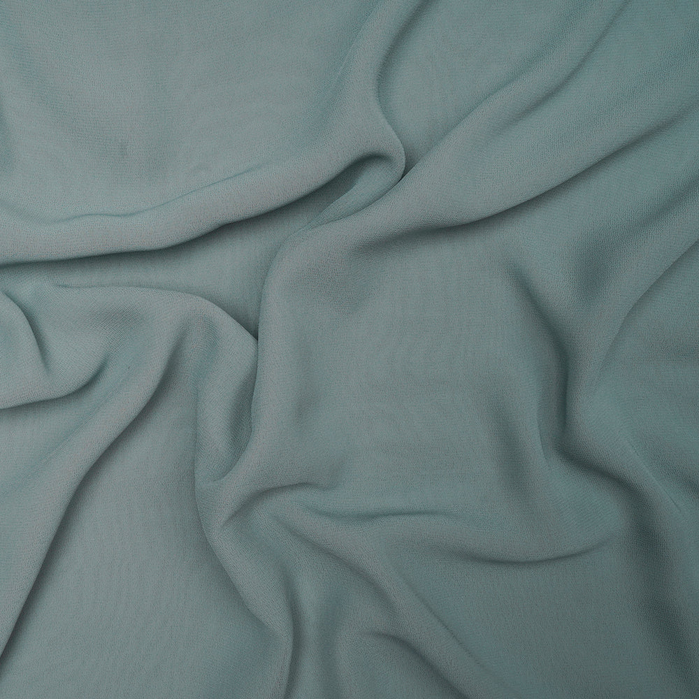 Bluish Grey Premium Fox Georgtte Fabric
