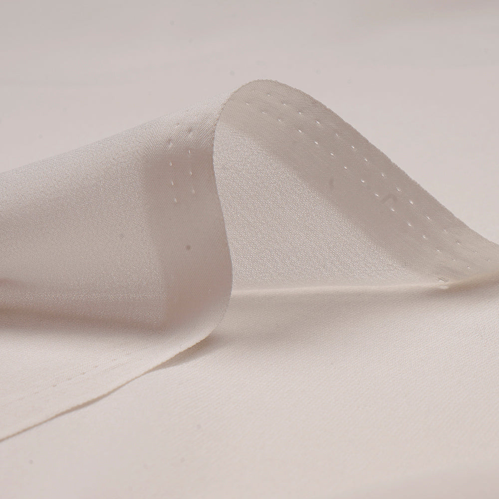 Dust White Premium Fox Georgtte Fabric