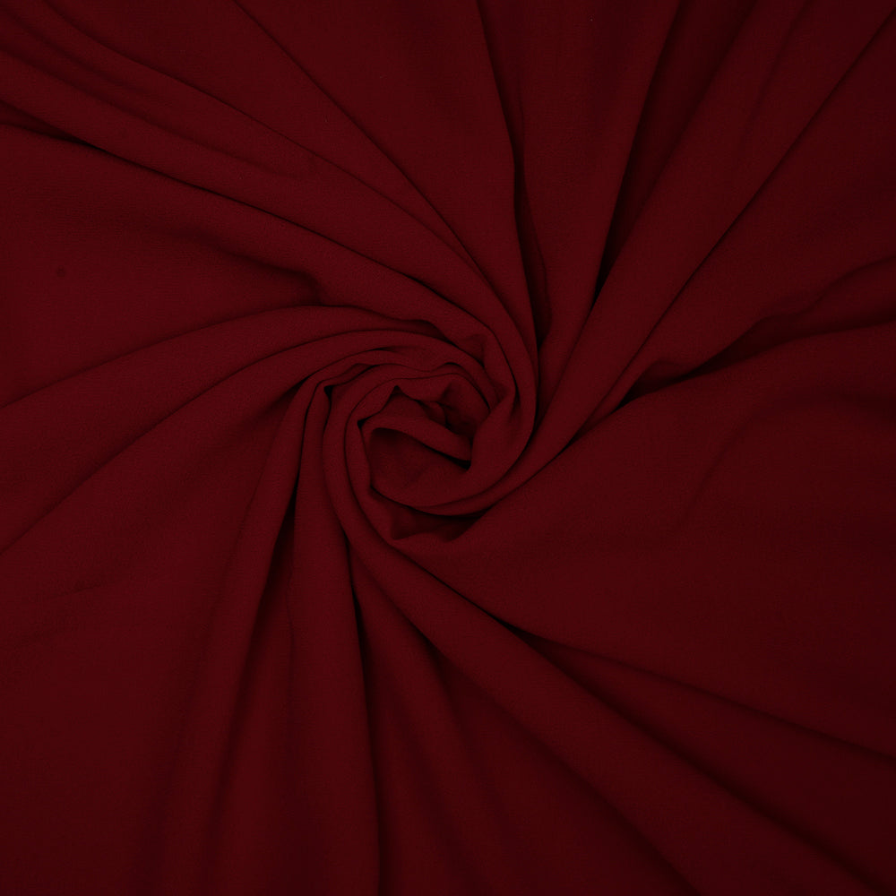 Maroon Premium Fox Georgette Fabric