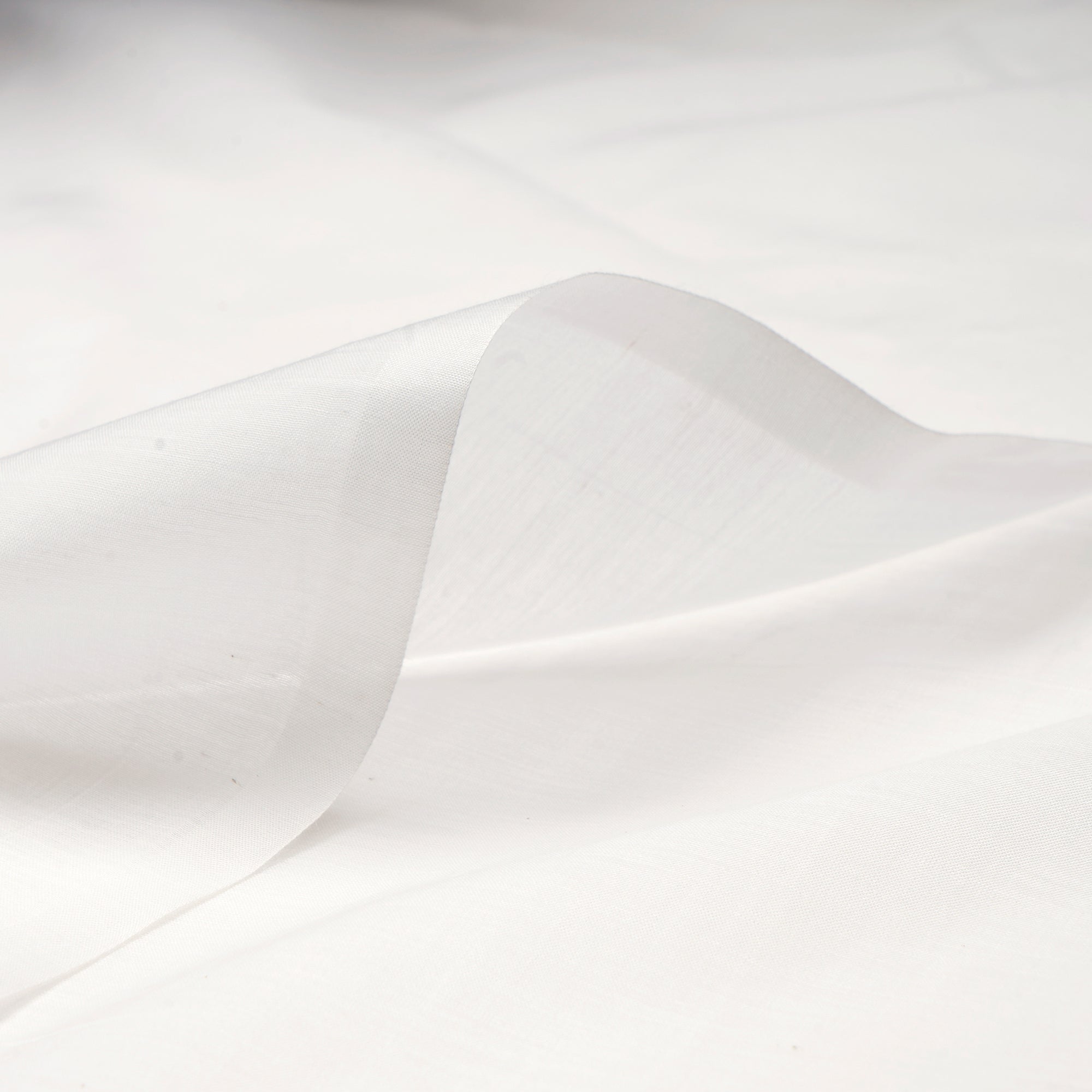 White Plain Dyeable Bemberg Cotton Voile Fabric