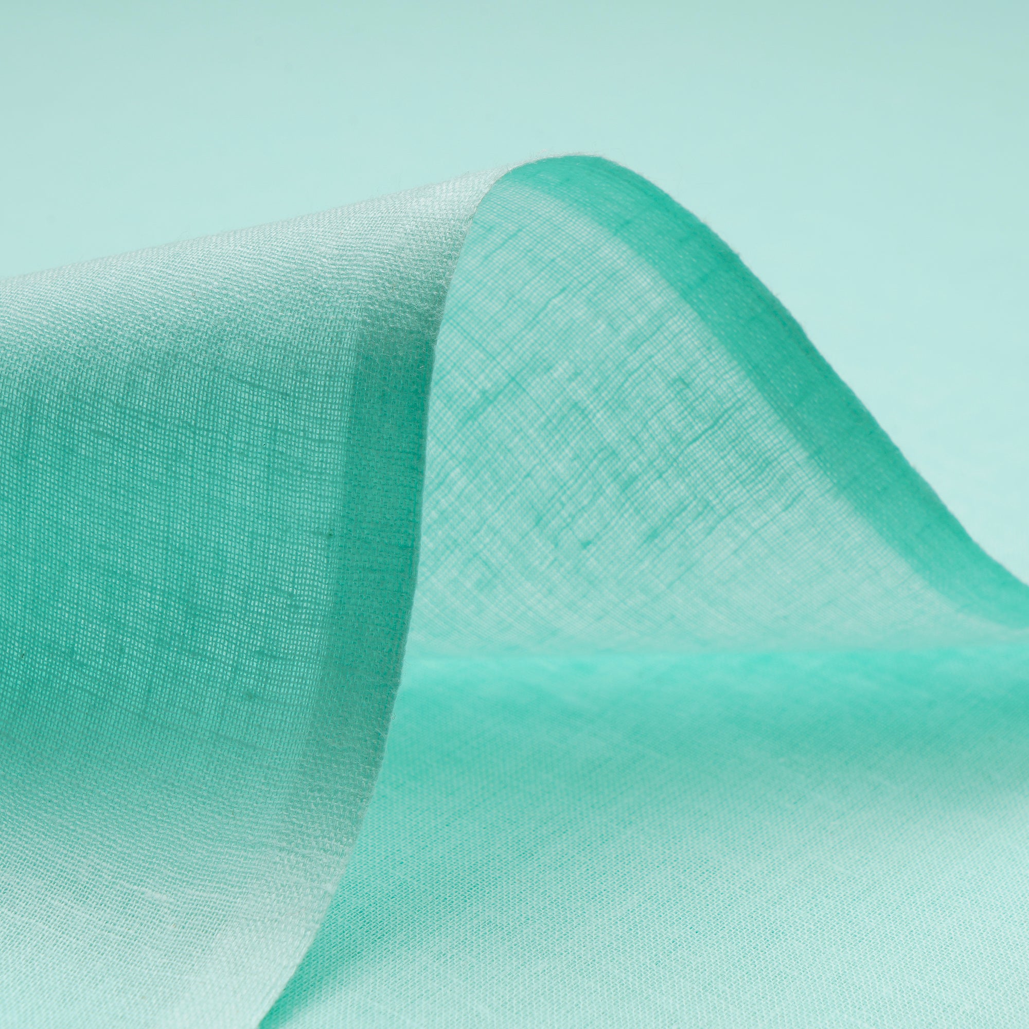 Sea Green Mill Dyed Pure Cotton Lining Fabric