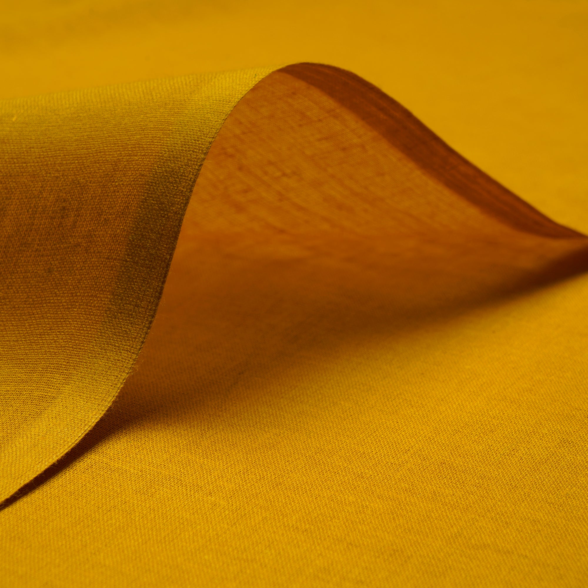 Mustard Mill Dyed Pure Cotton Lining Fabric