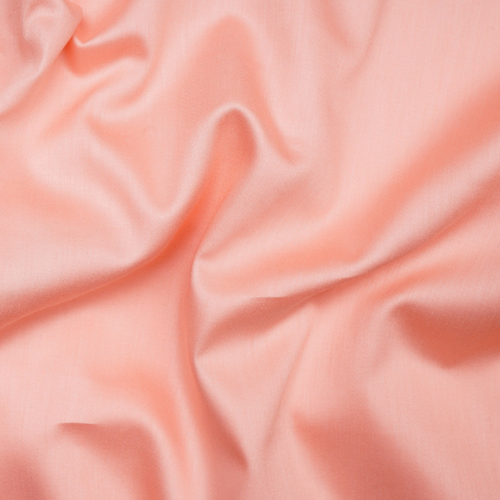 Peach Premium Mill Dyed Glazed Cotton Satin Fabric