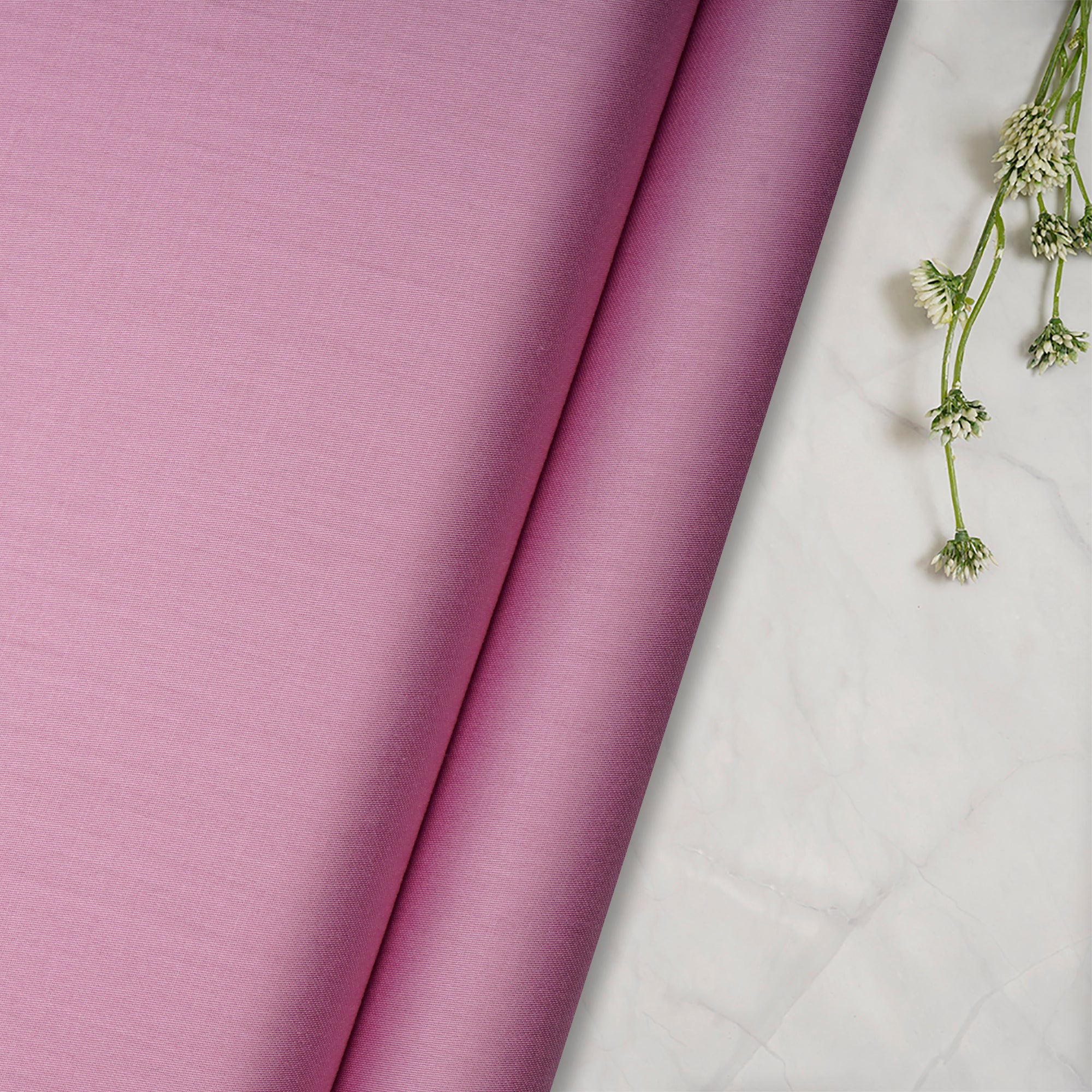 Lavender Premium Mill Dyed Glazed Cotton Satin Fabric