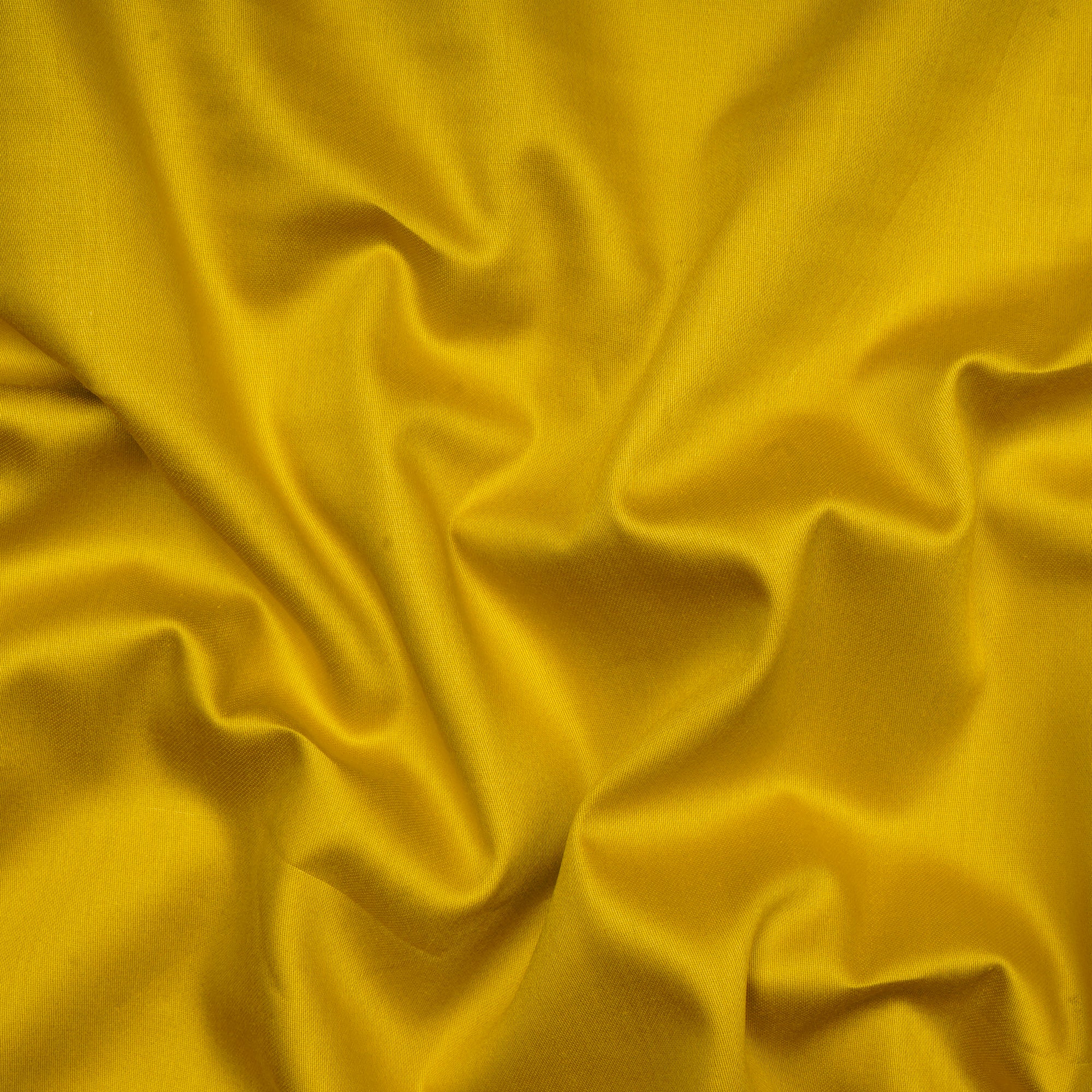 Mustard Premium Mill Dyed Glazed Cotton Satin Fabric