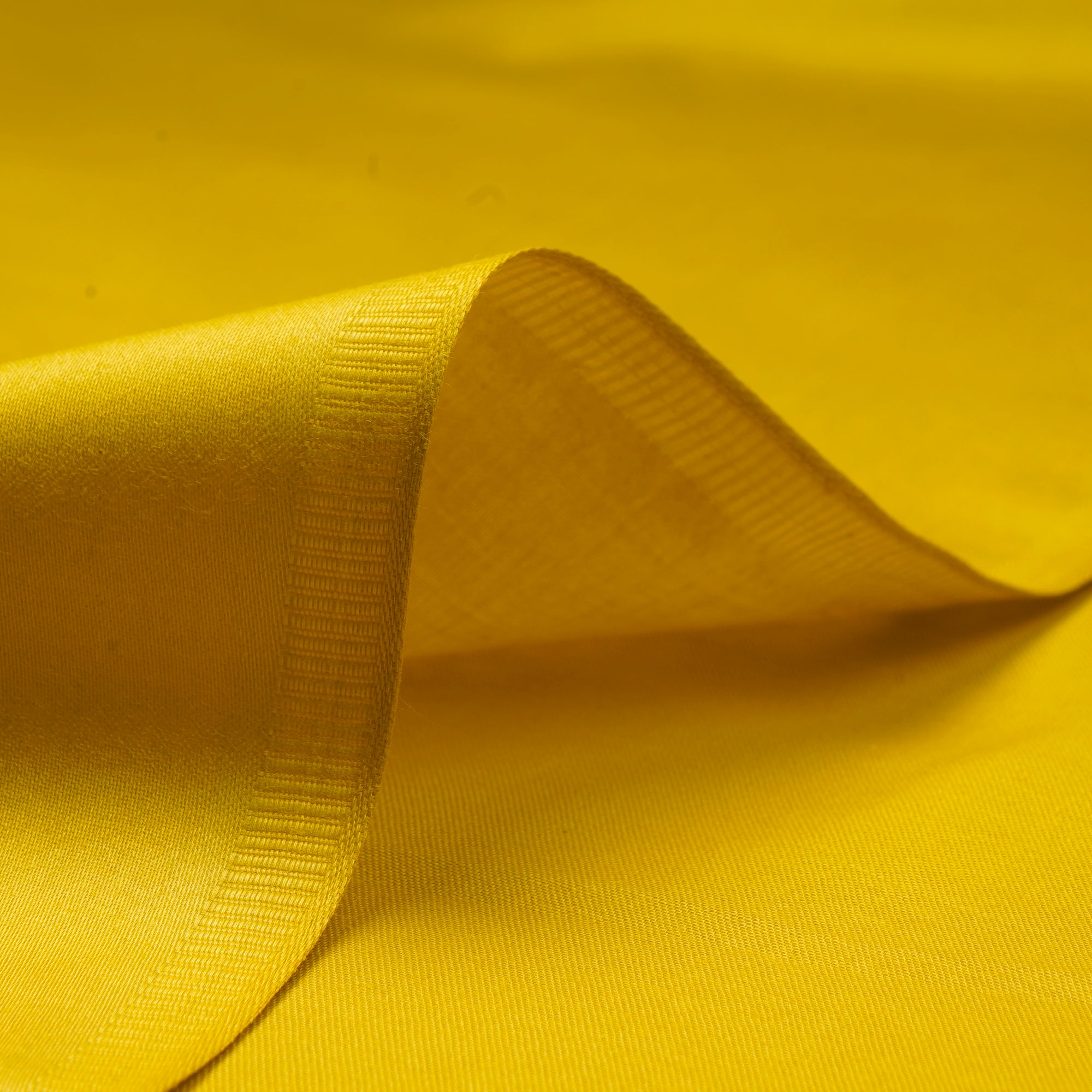 Mustard Premium Mill Dyed Glazed Cotton Satin Fabric