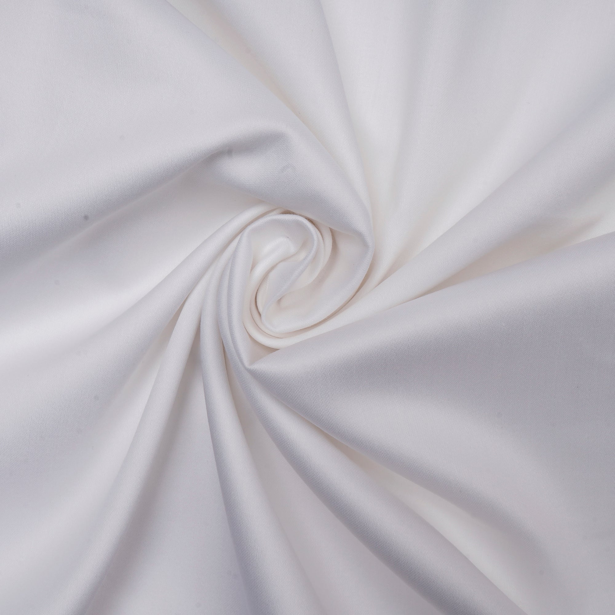 White Premium Mill Dyed Glazed Cotton Satin Fabric