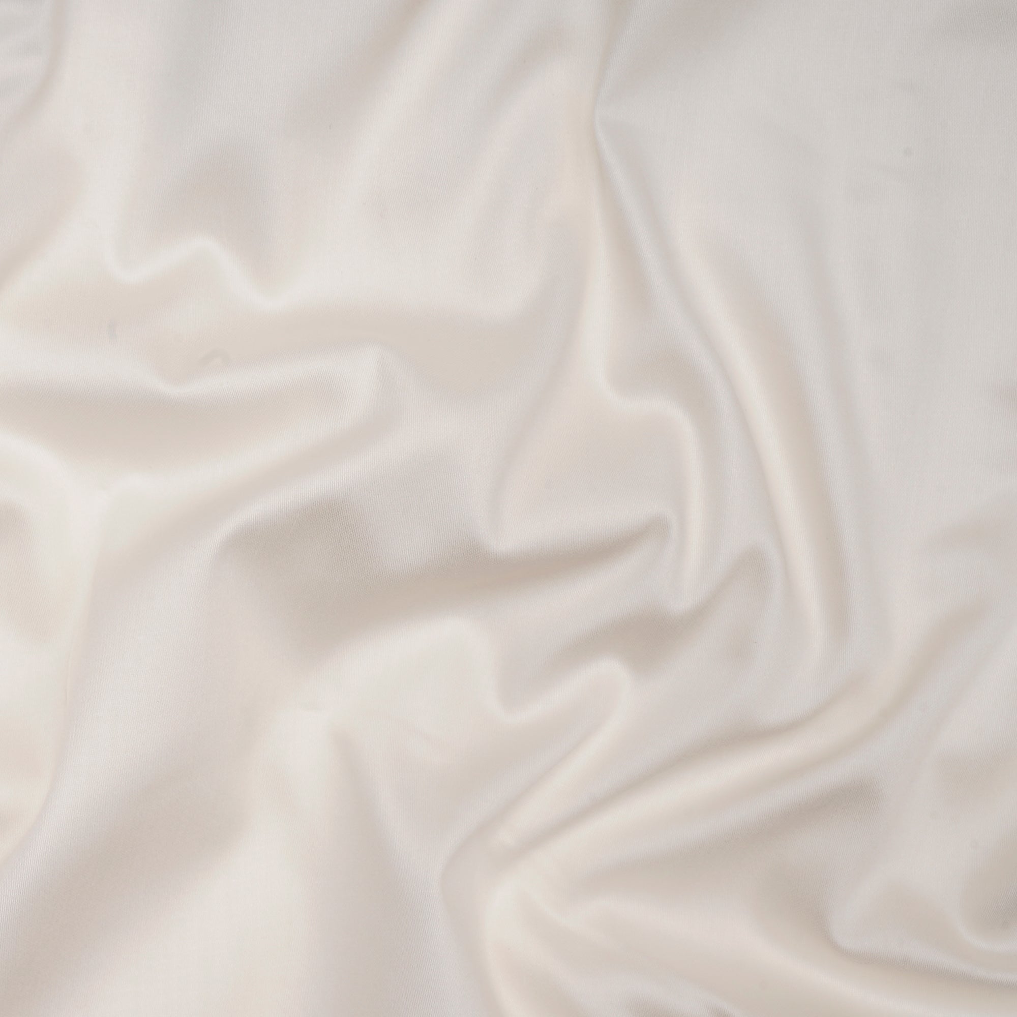 Off-White Premium Mill Dyed Glazed Cotton Satin Fabric