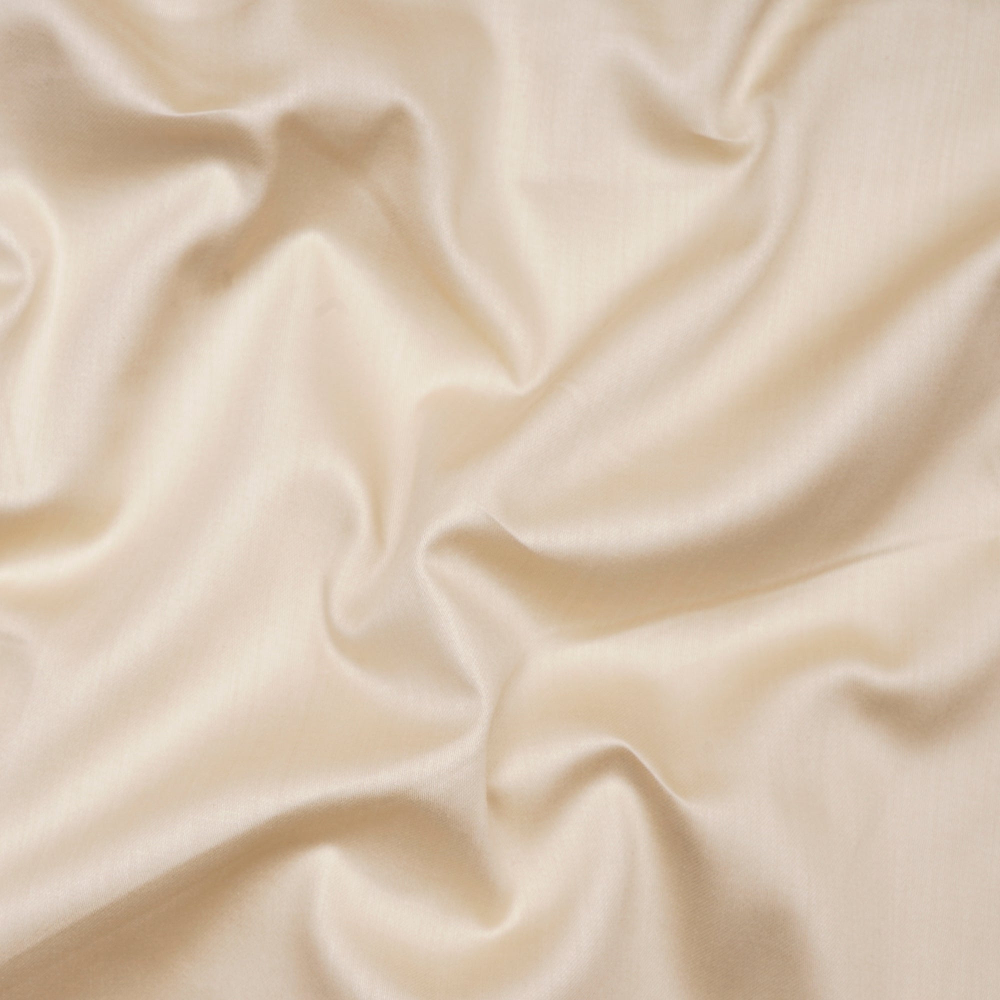 Cream Premium Mill Dyed Glazed Cotton Satin Fabric