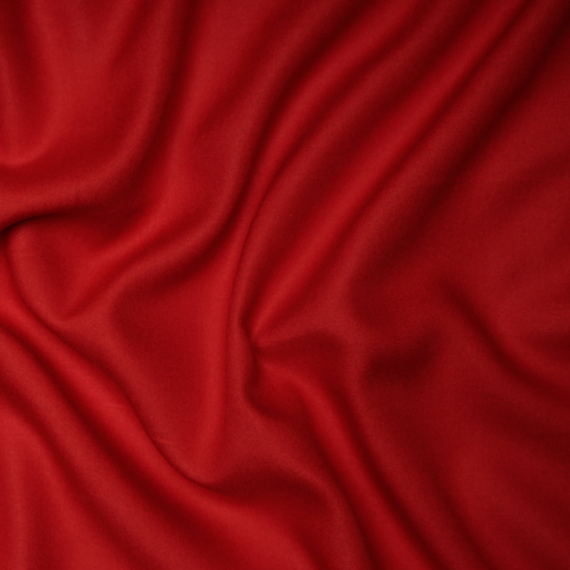 Red Plain Mill Dyed Rayon Fabric